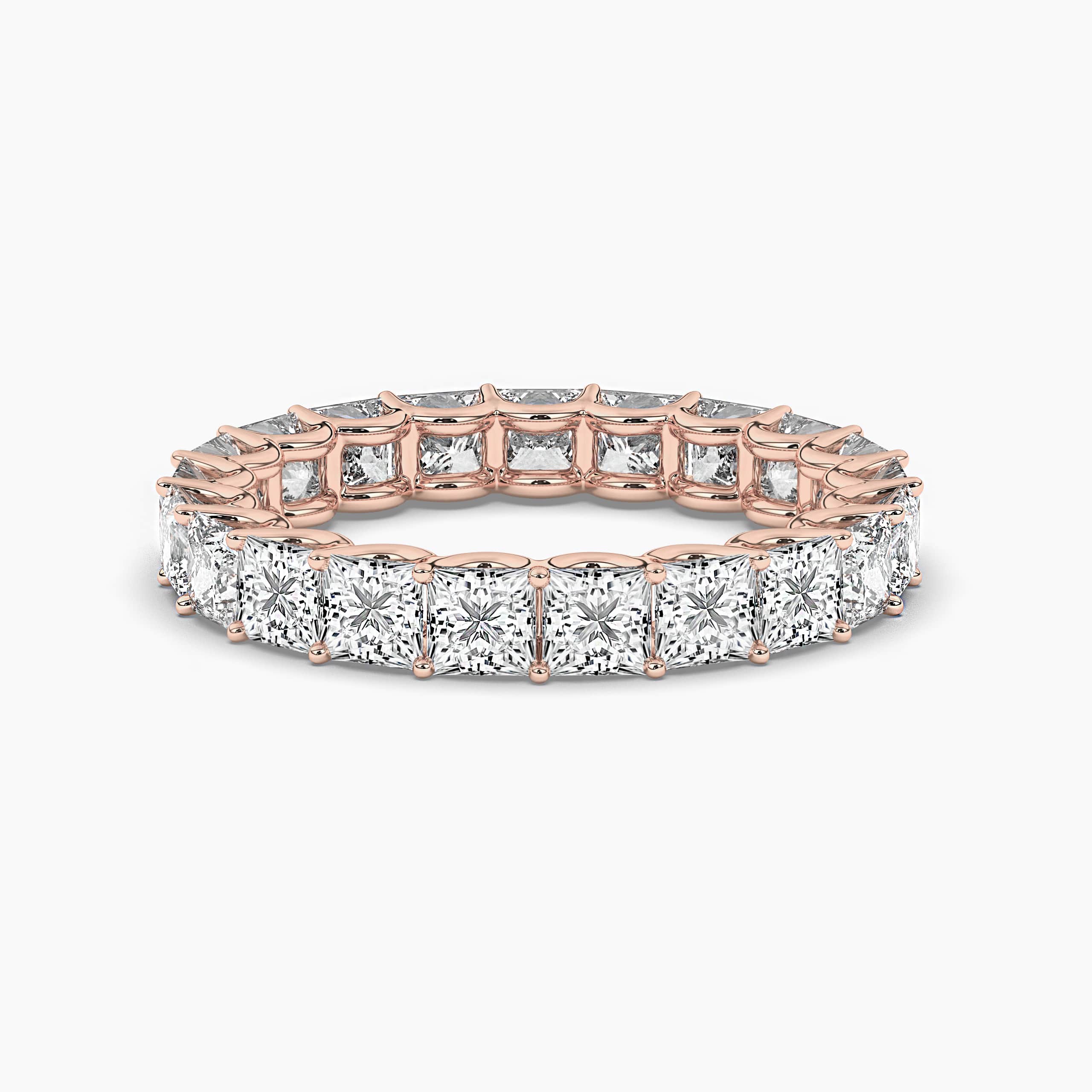 Rose Gold Channel set Diamond Eternity Band Ring