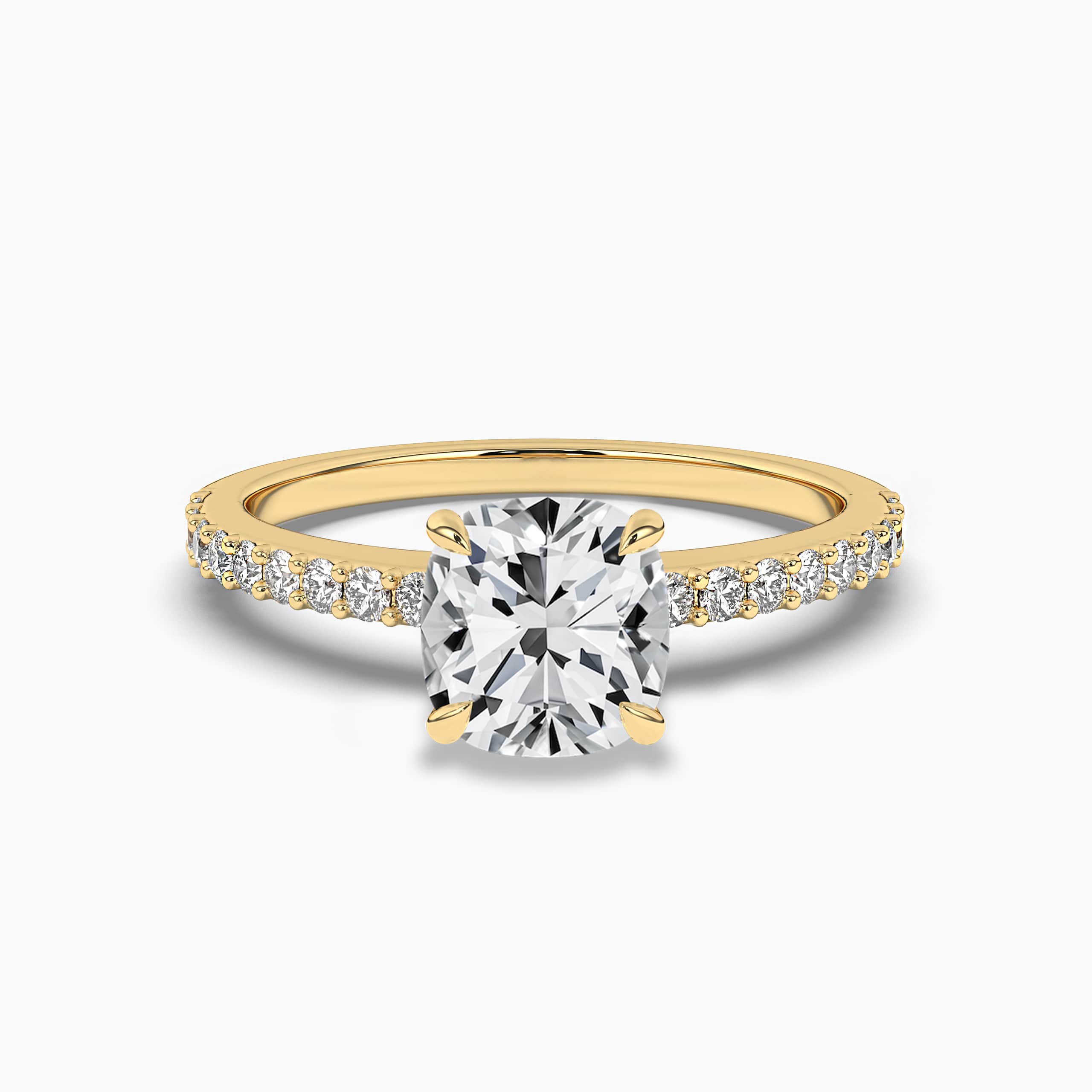 1.5ct cushion cut solitaire engagement rings