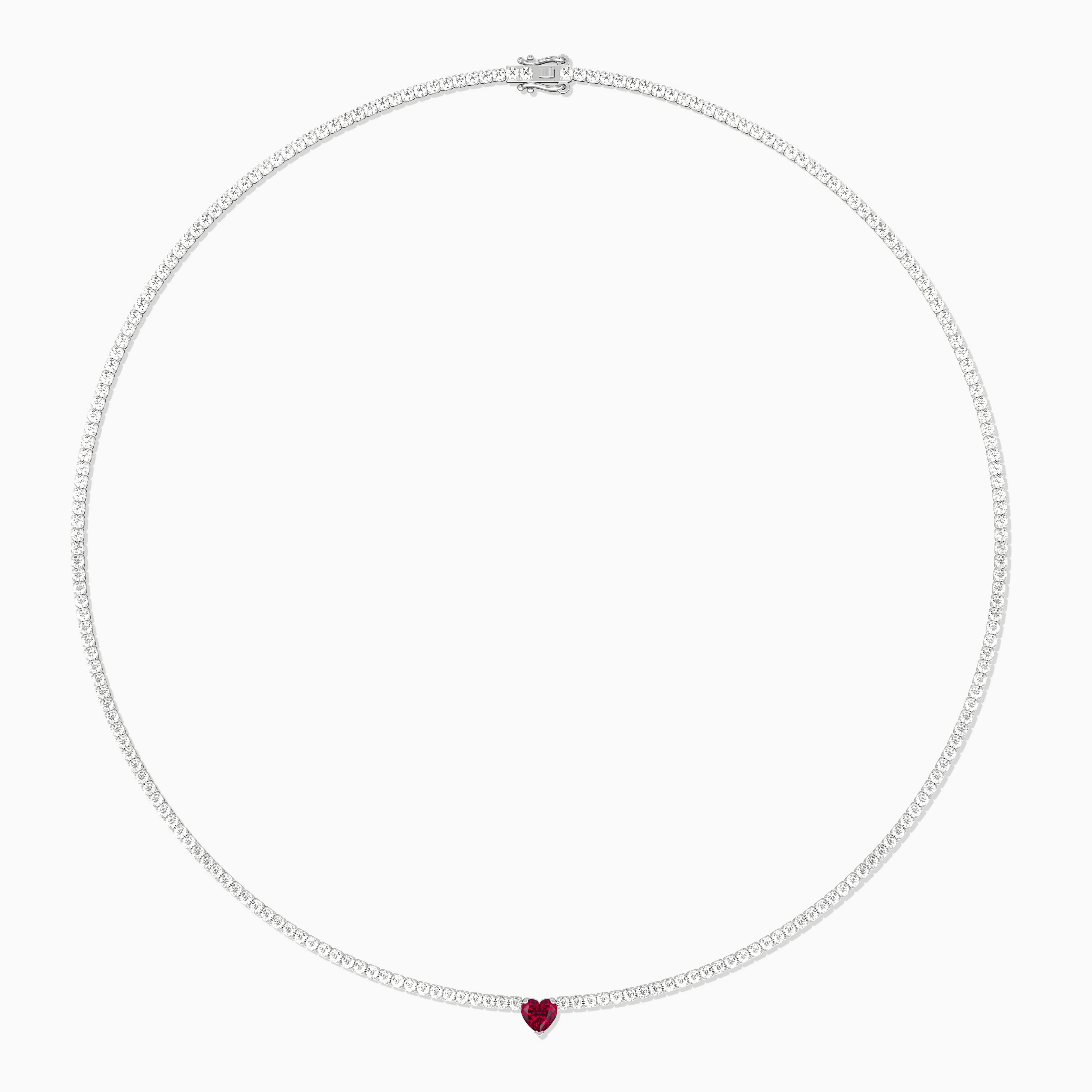 ruby and diamond necklace