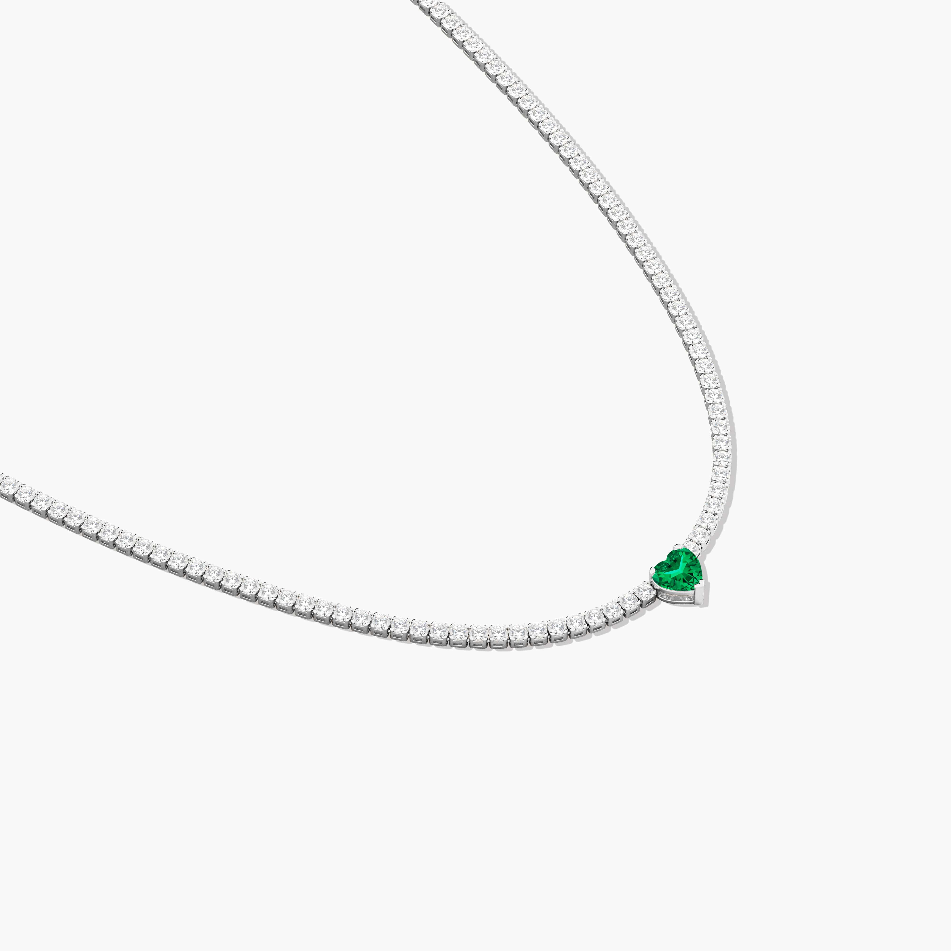 emerald necklace pendant