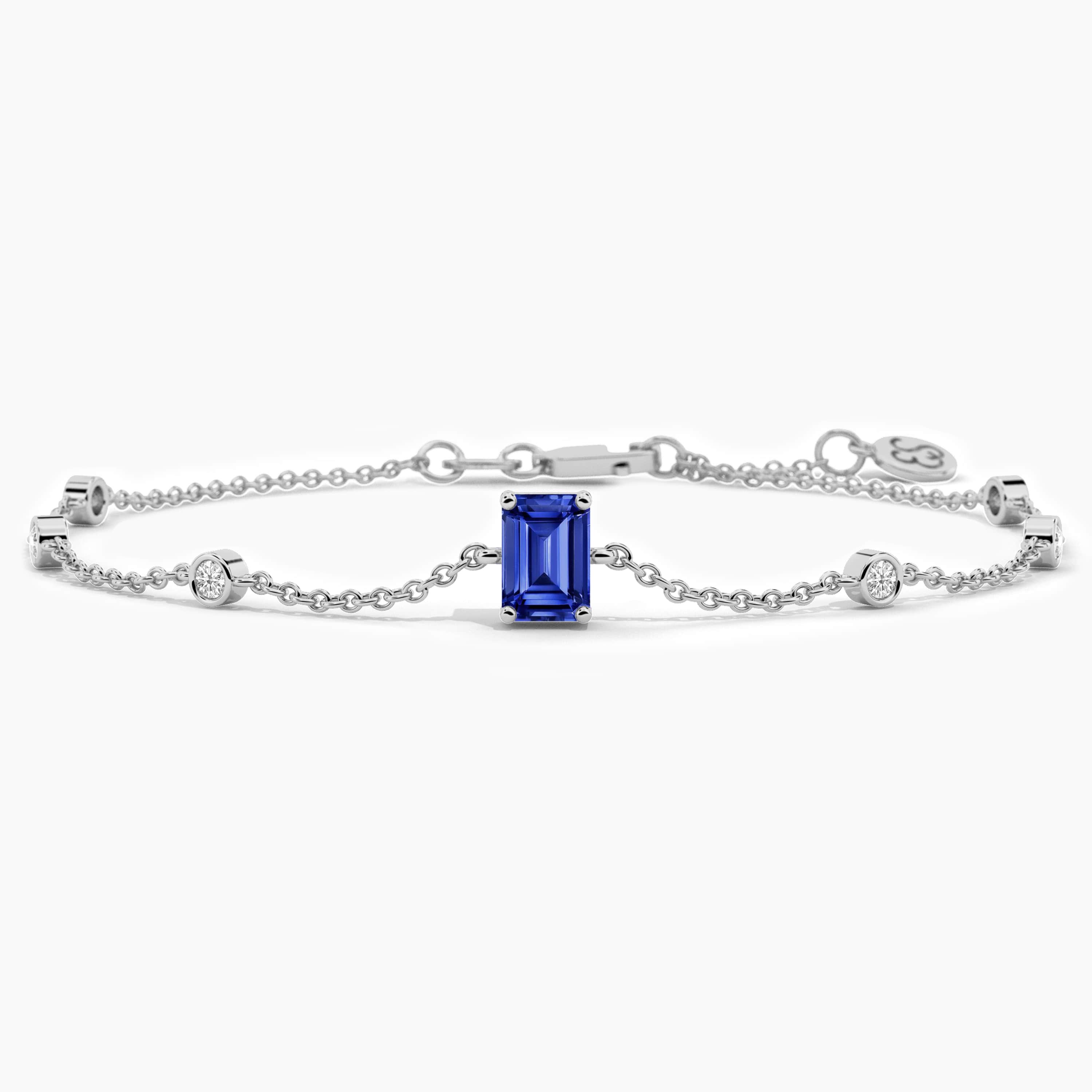 bracelet with blue sapphires