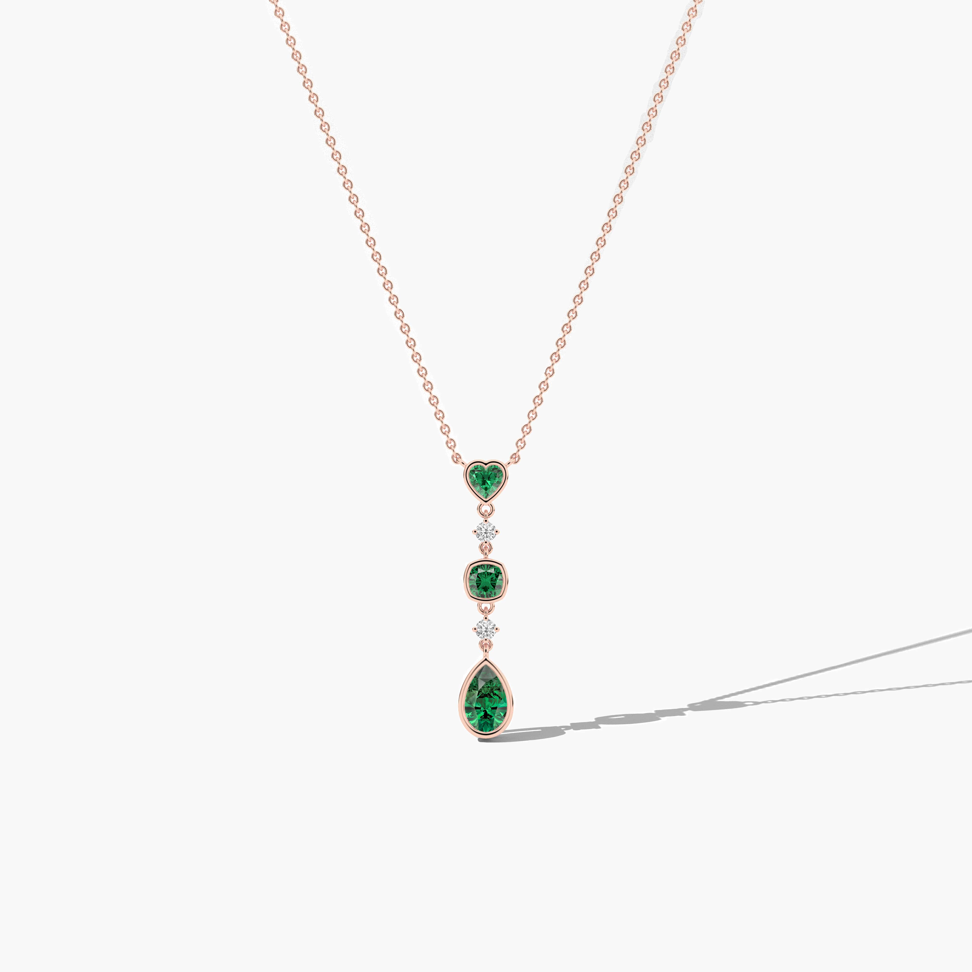 gold emerald necklace