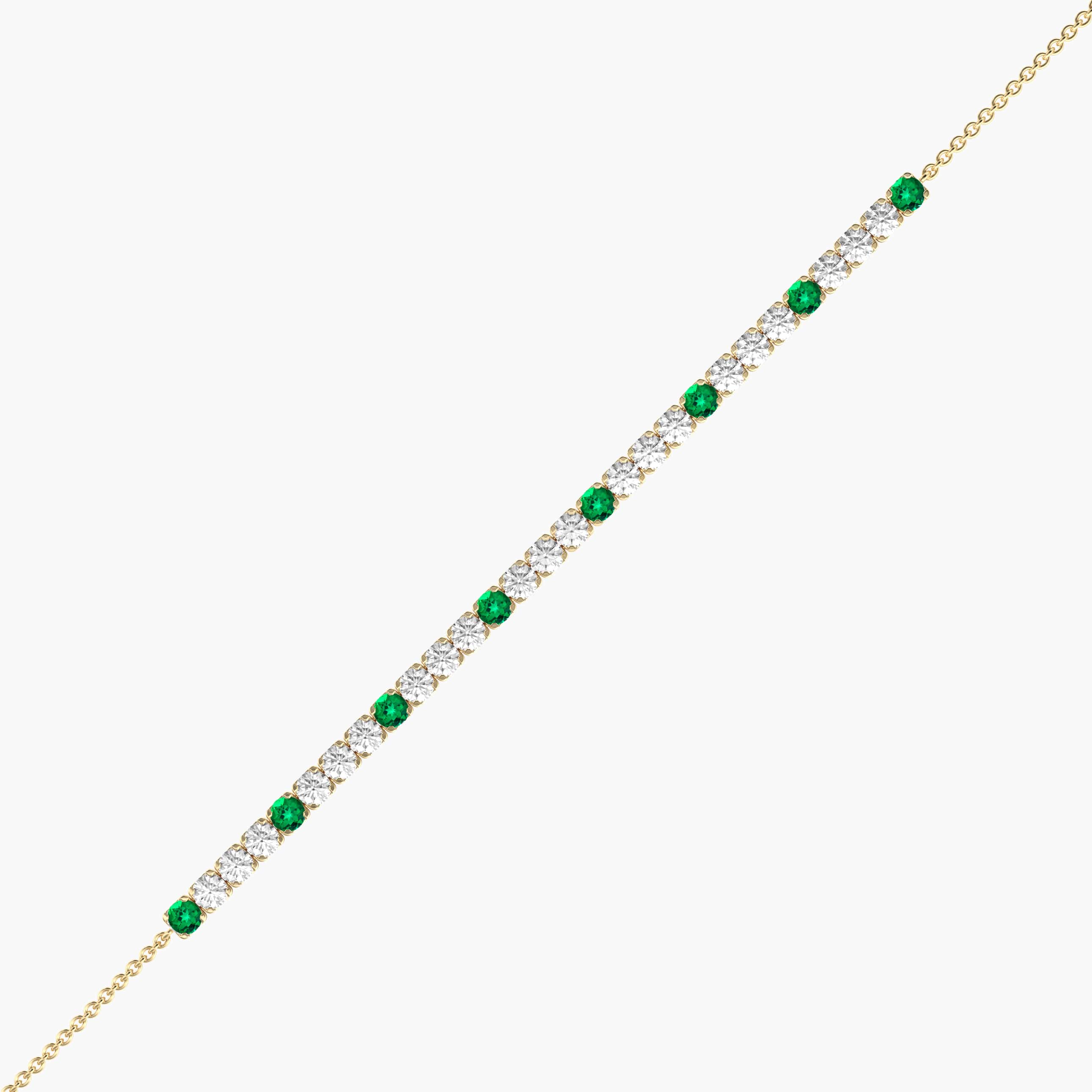 emerald tennis bracelets for women