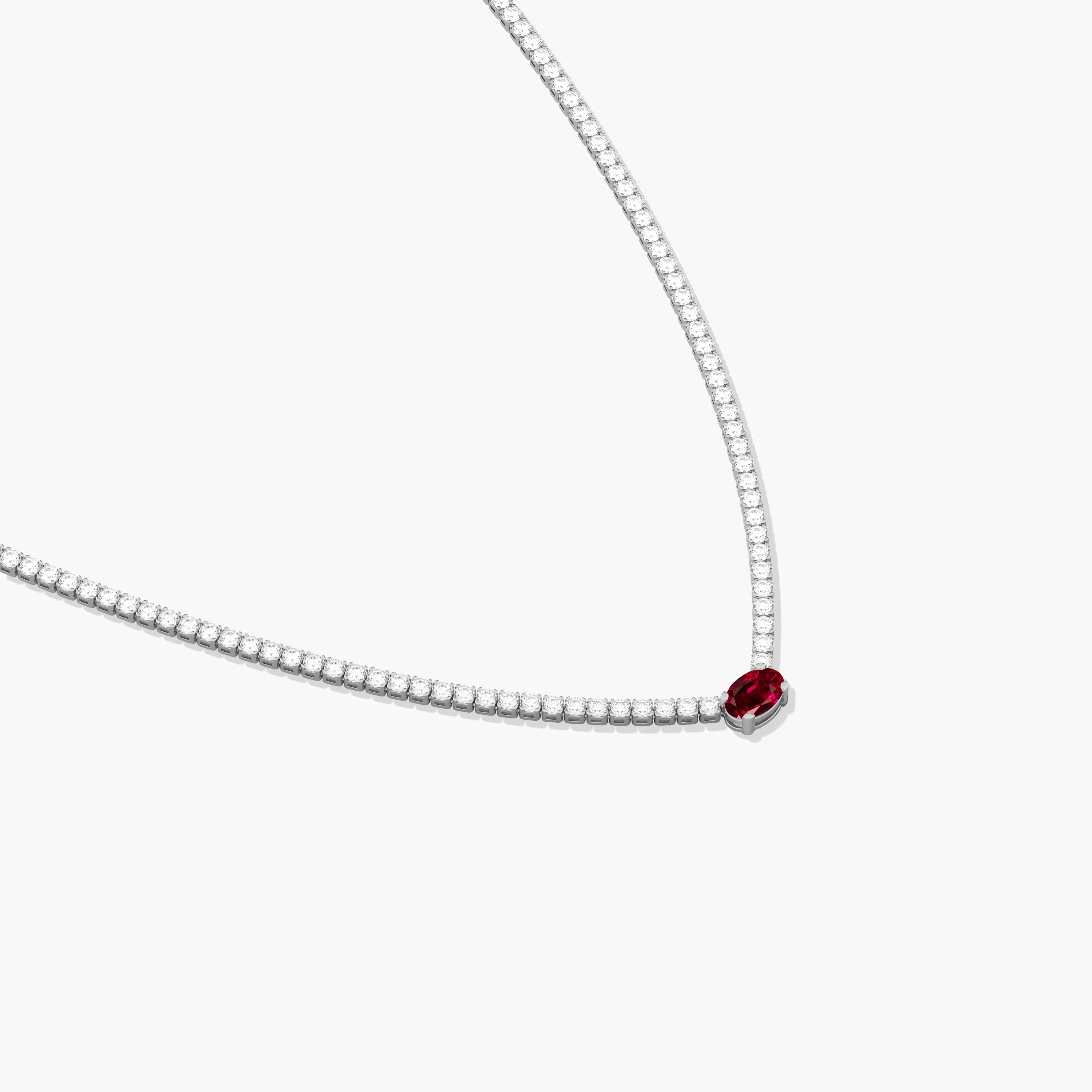 ruby gemstone necklace