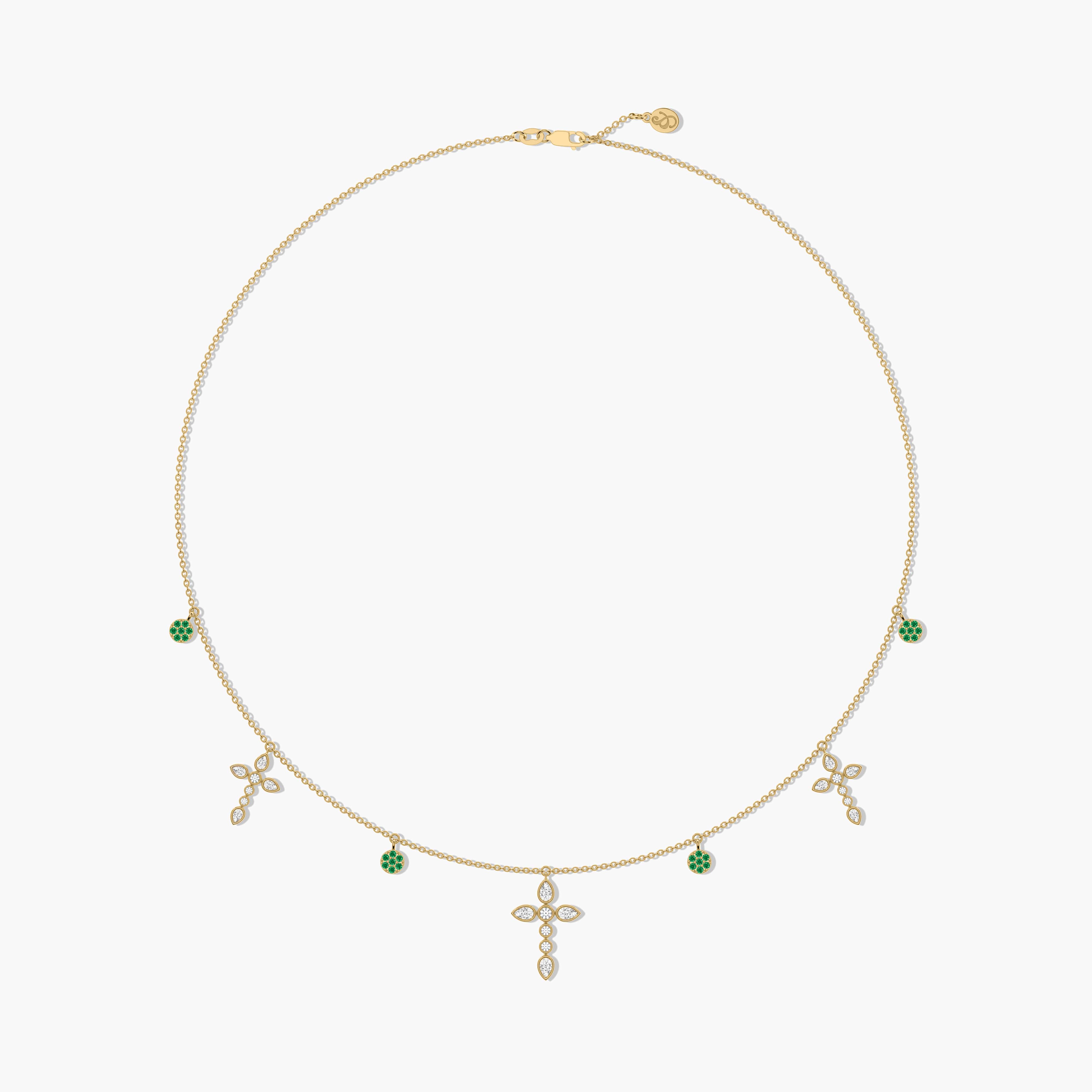 14k gold birthstone necklace