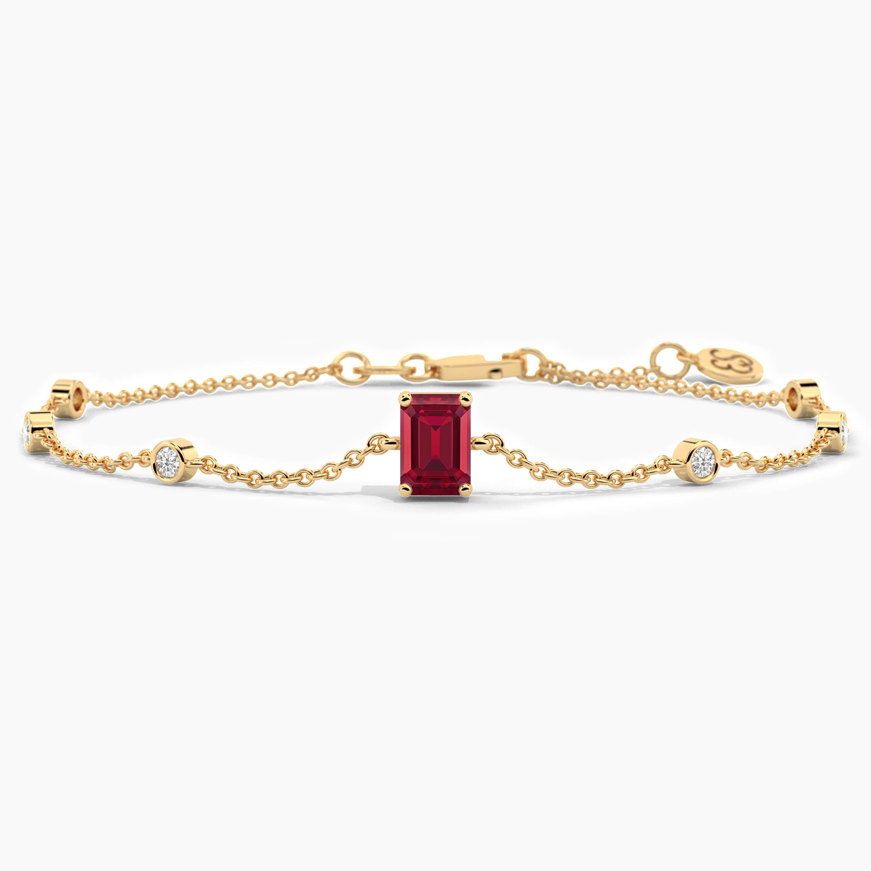 ruby bracelet gold