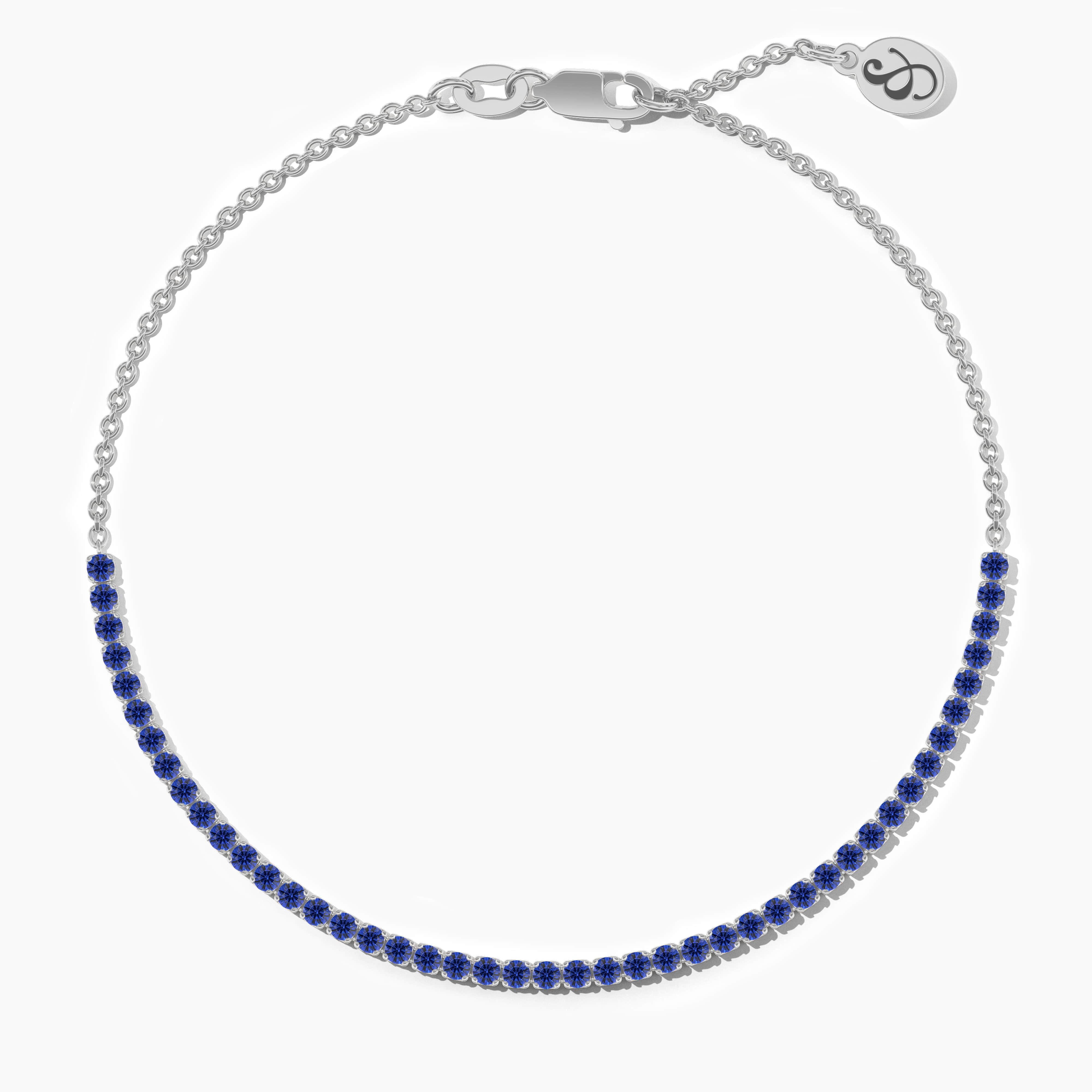 sapphire white gold bracelet​