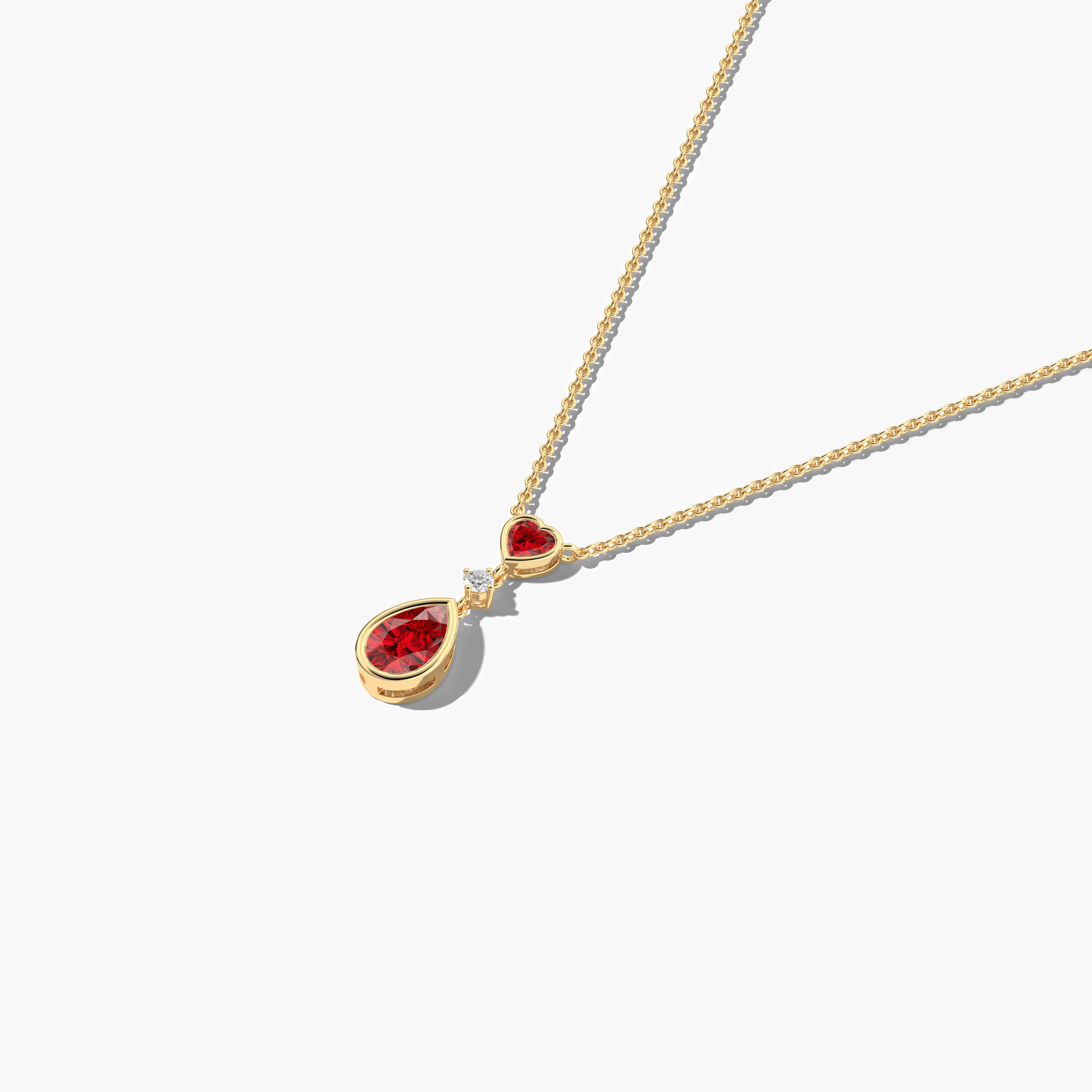 ruby and diamond necklace