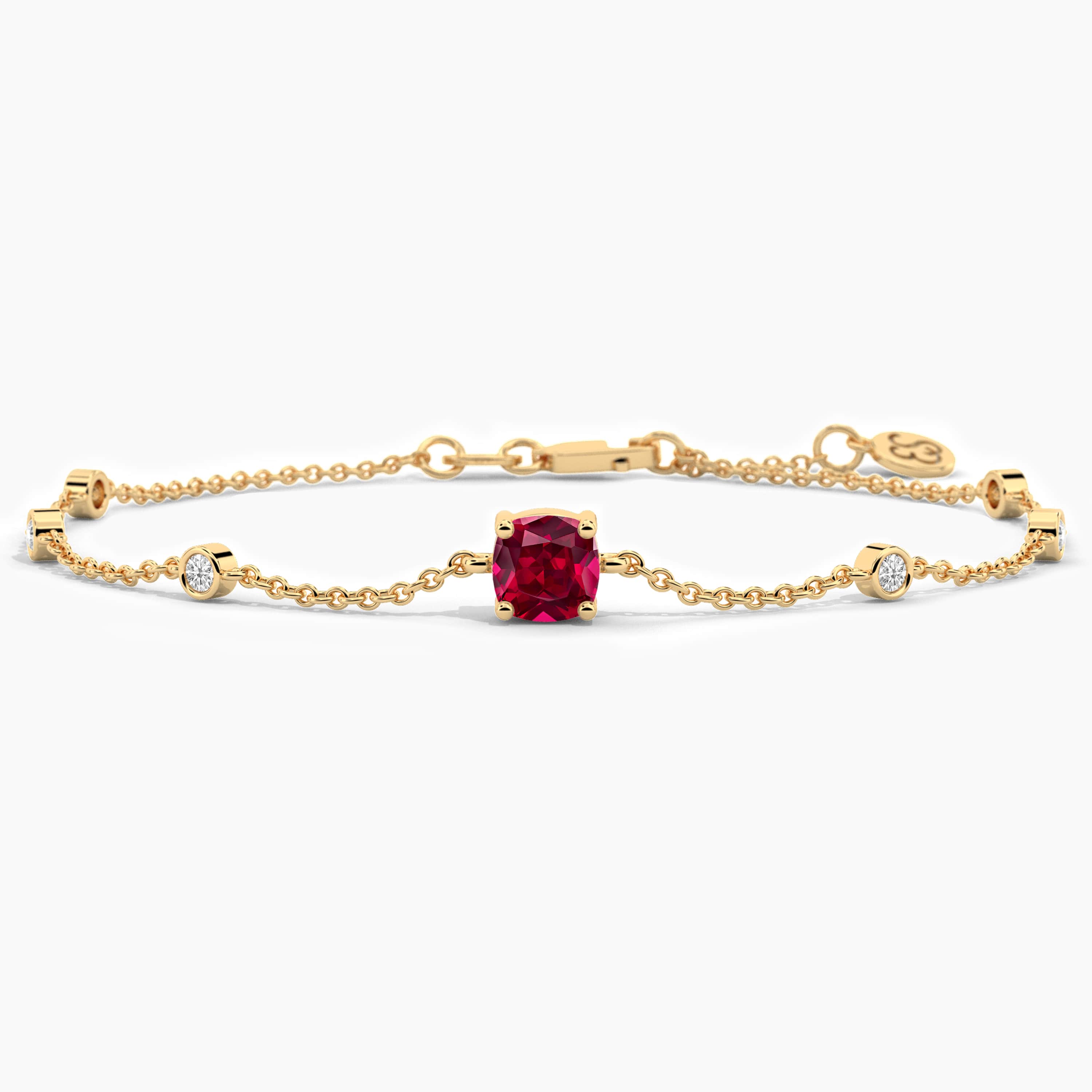 diamond and ruby bracelet