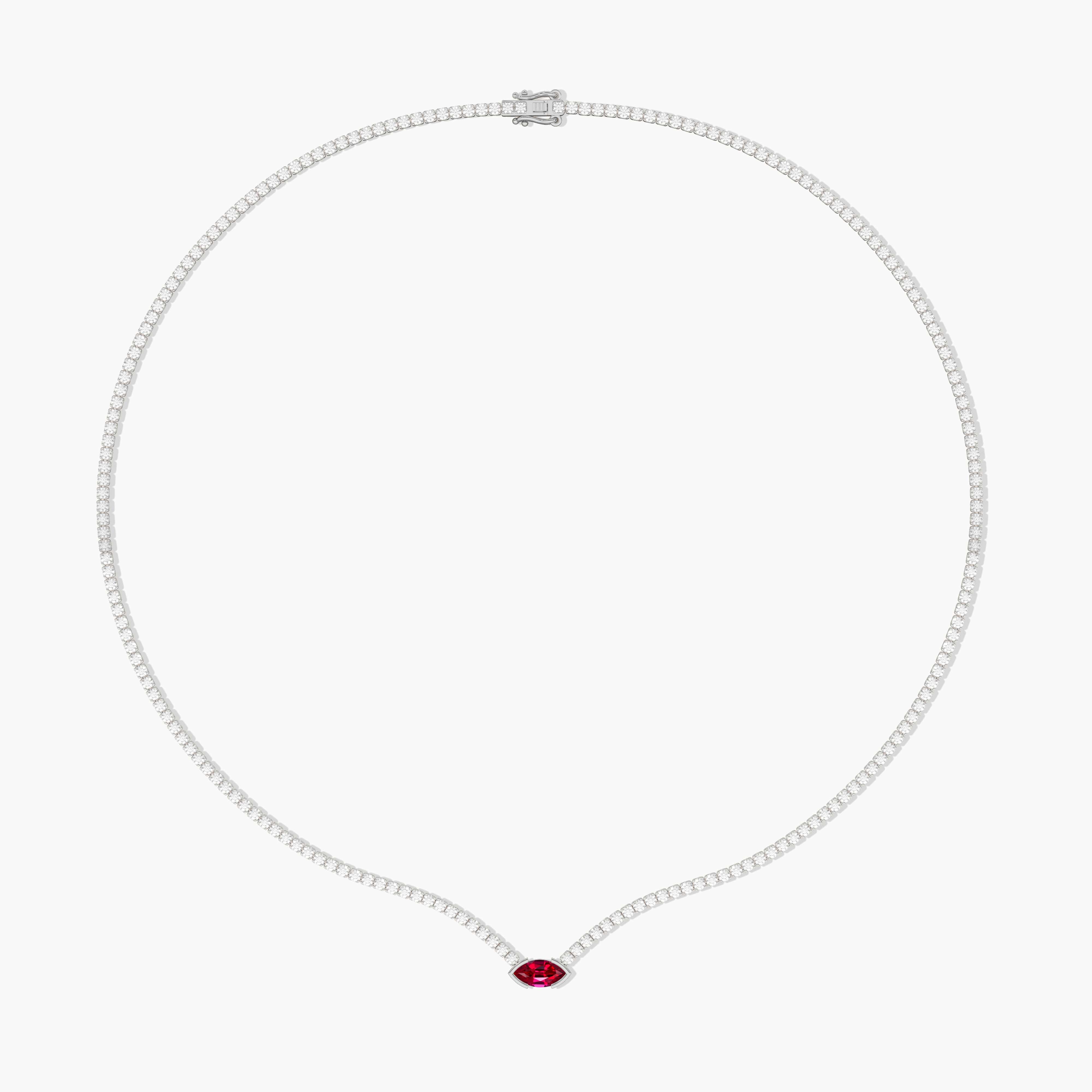 ruby diamond necklace