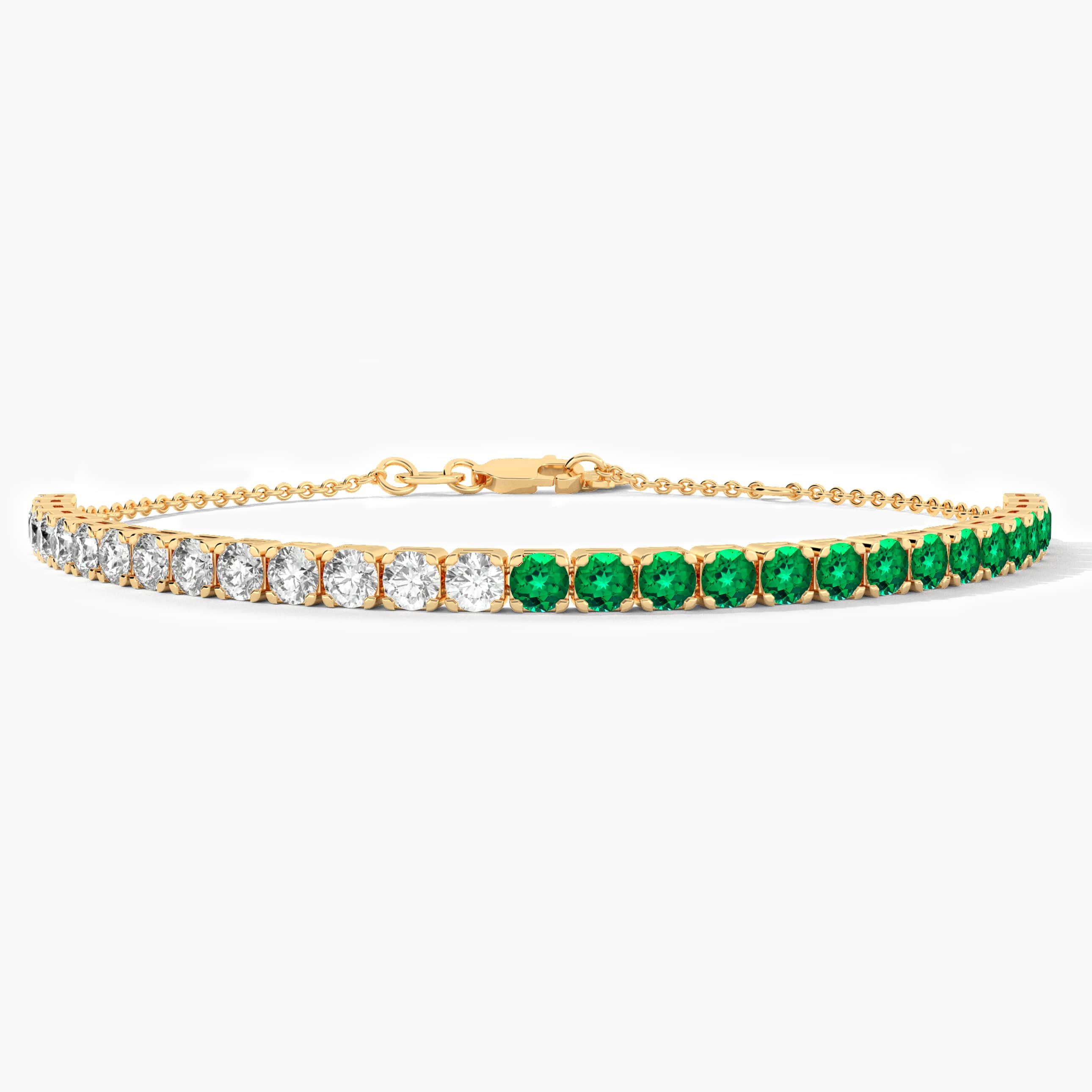 green tennis bracelet