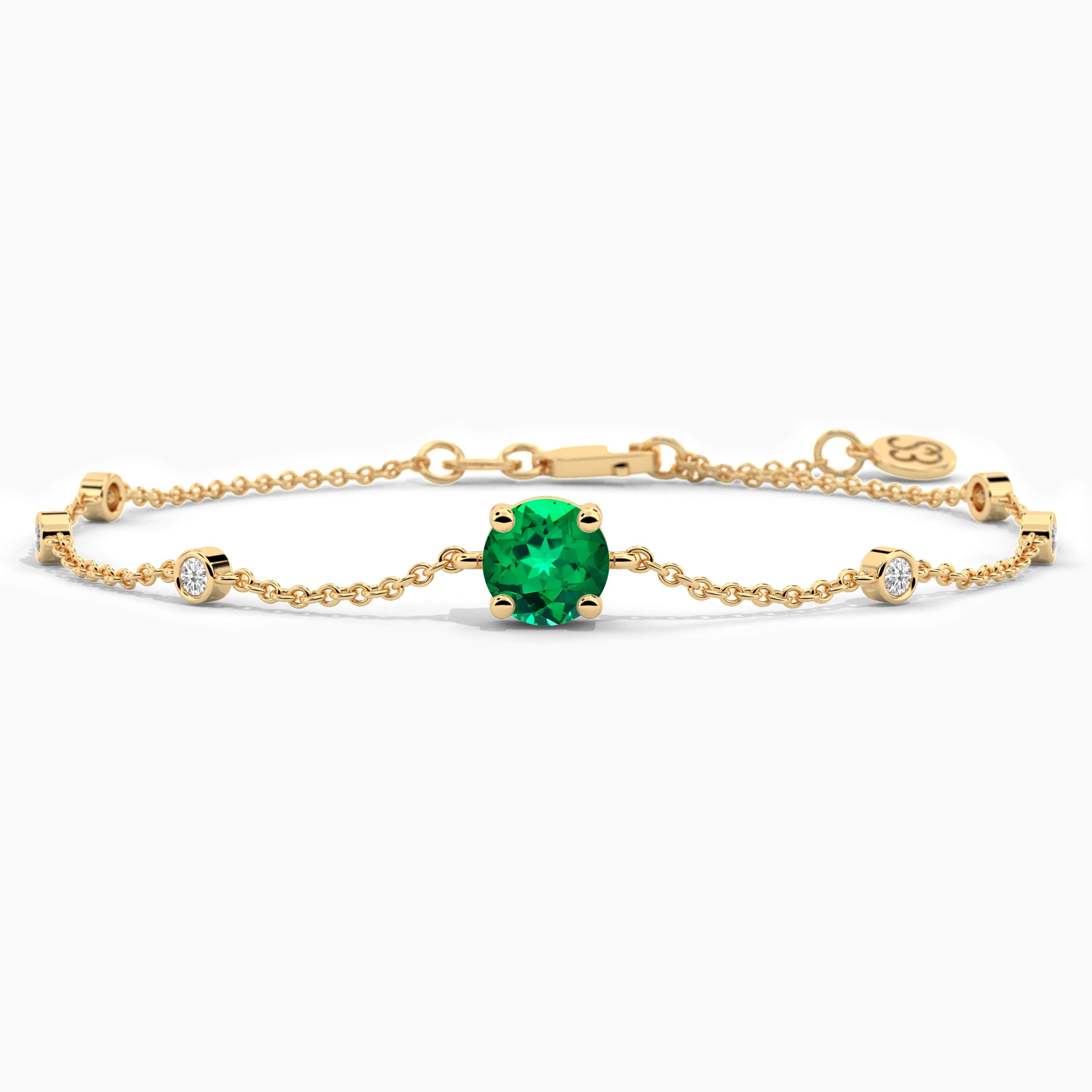 gold bracelet with stones