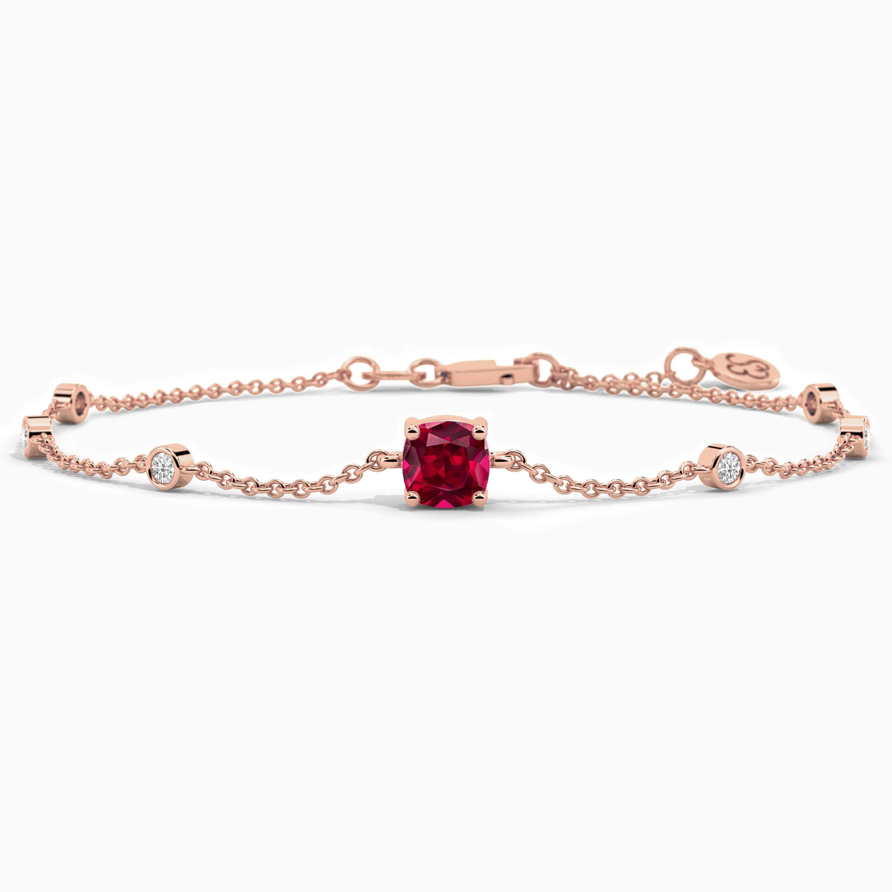 14k gold ruby bracelet