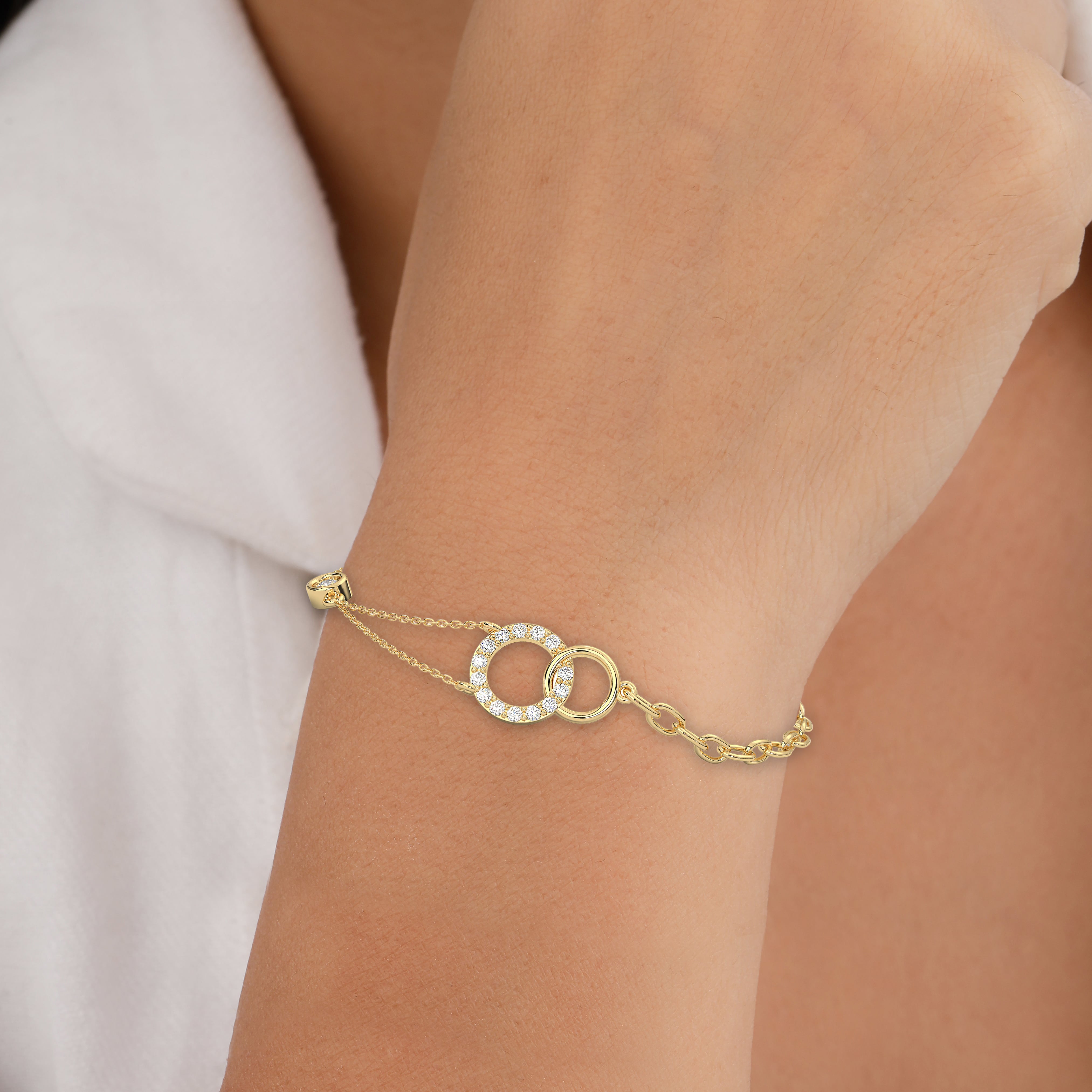 BRACELET WITH RING PENDANT 