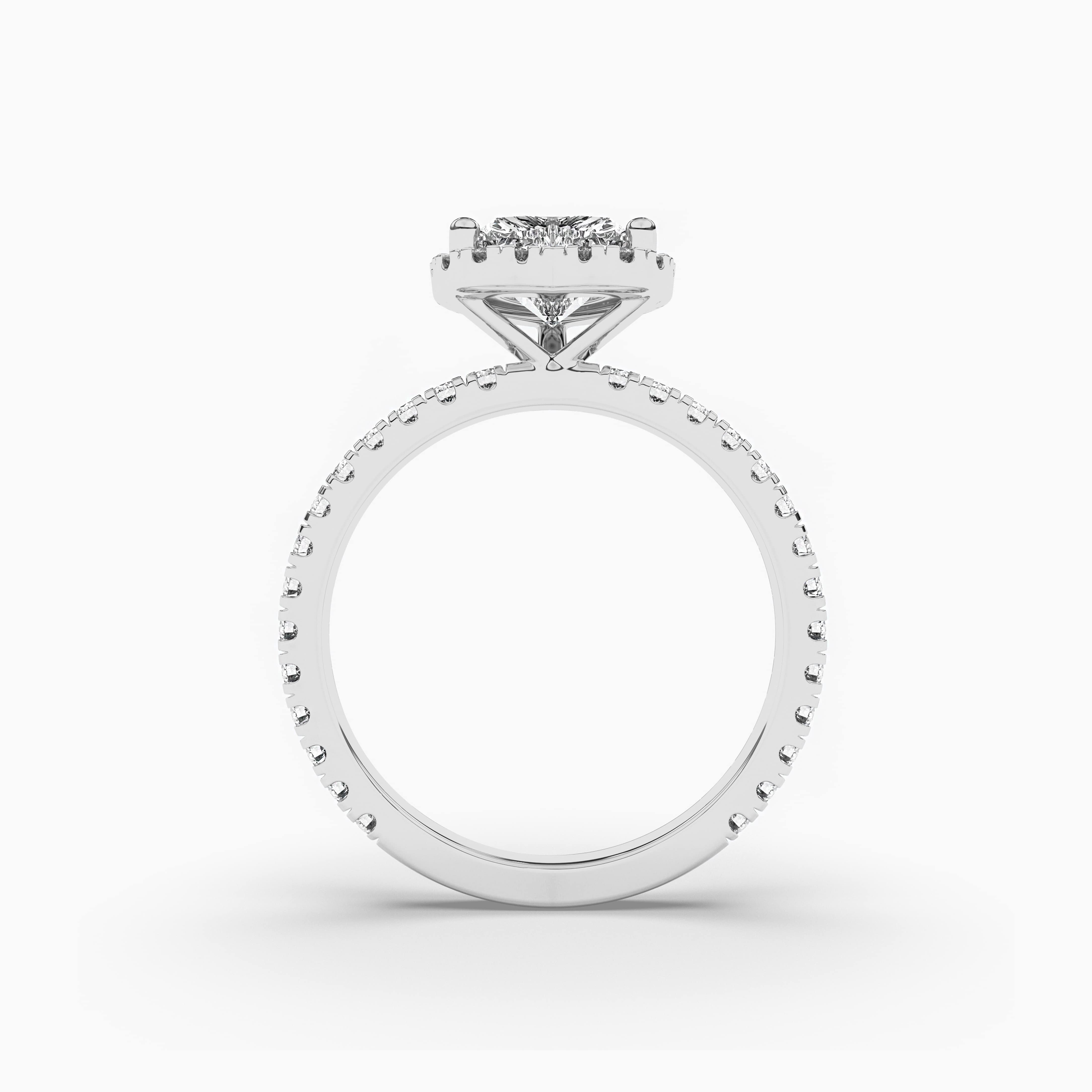 white gold halo diamond ring 