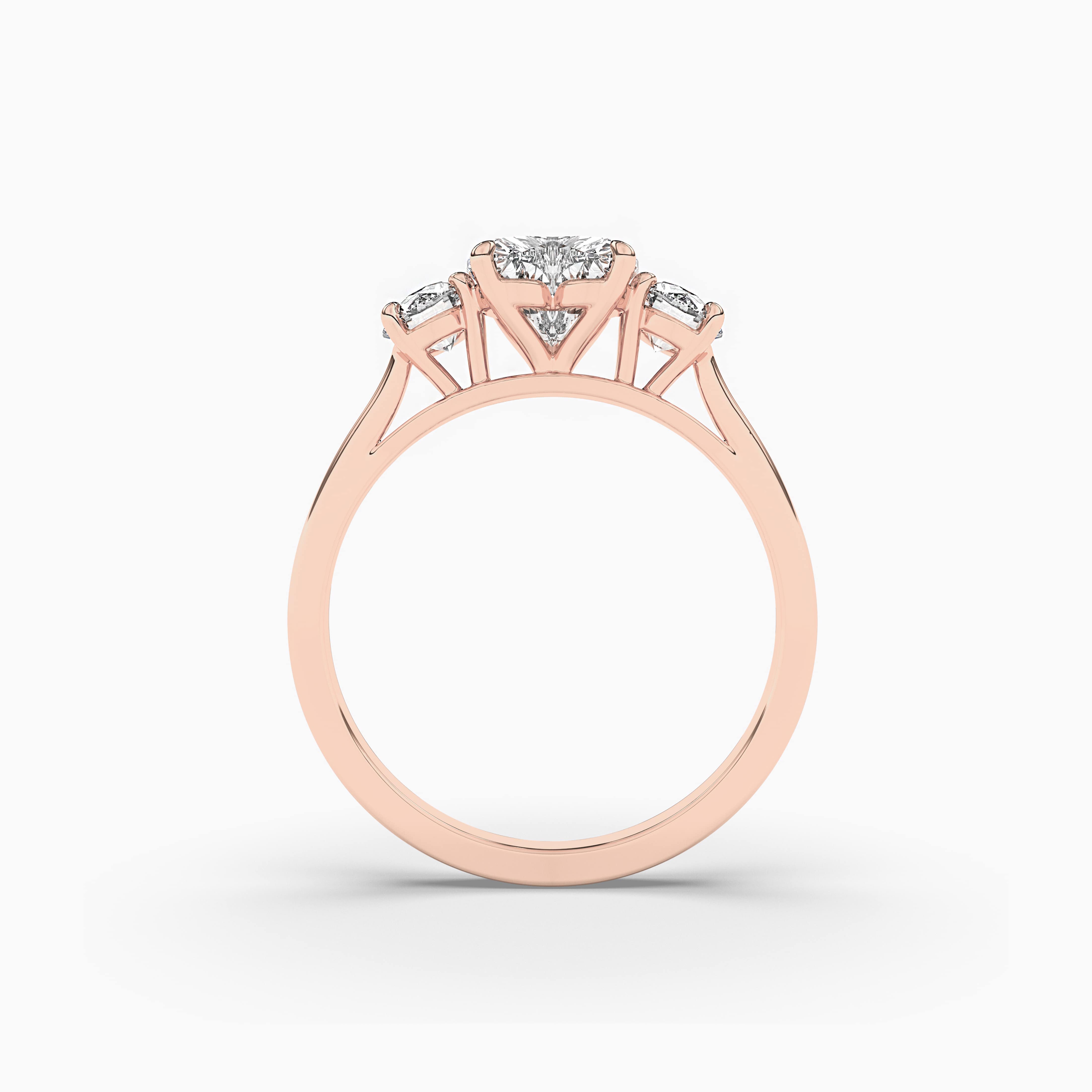 Rose Gold Diamond Engagement Ring