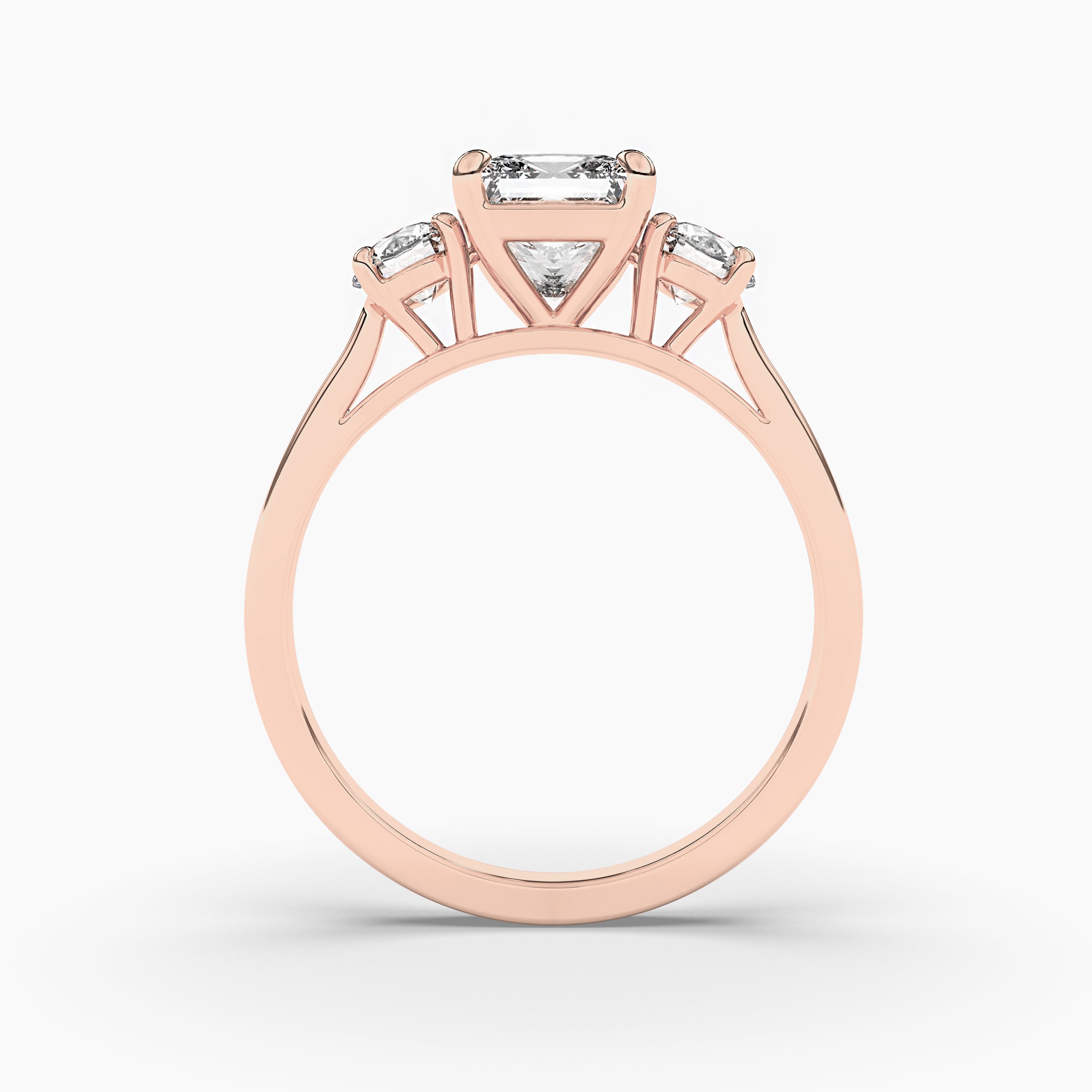 Yellow Gold Princess Cut Diamond Engagement Ring