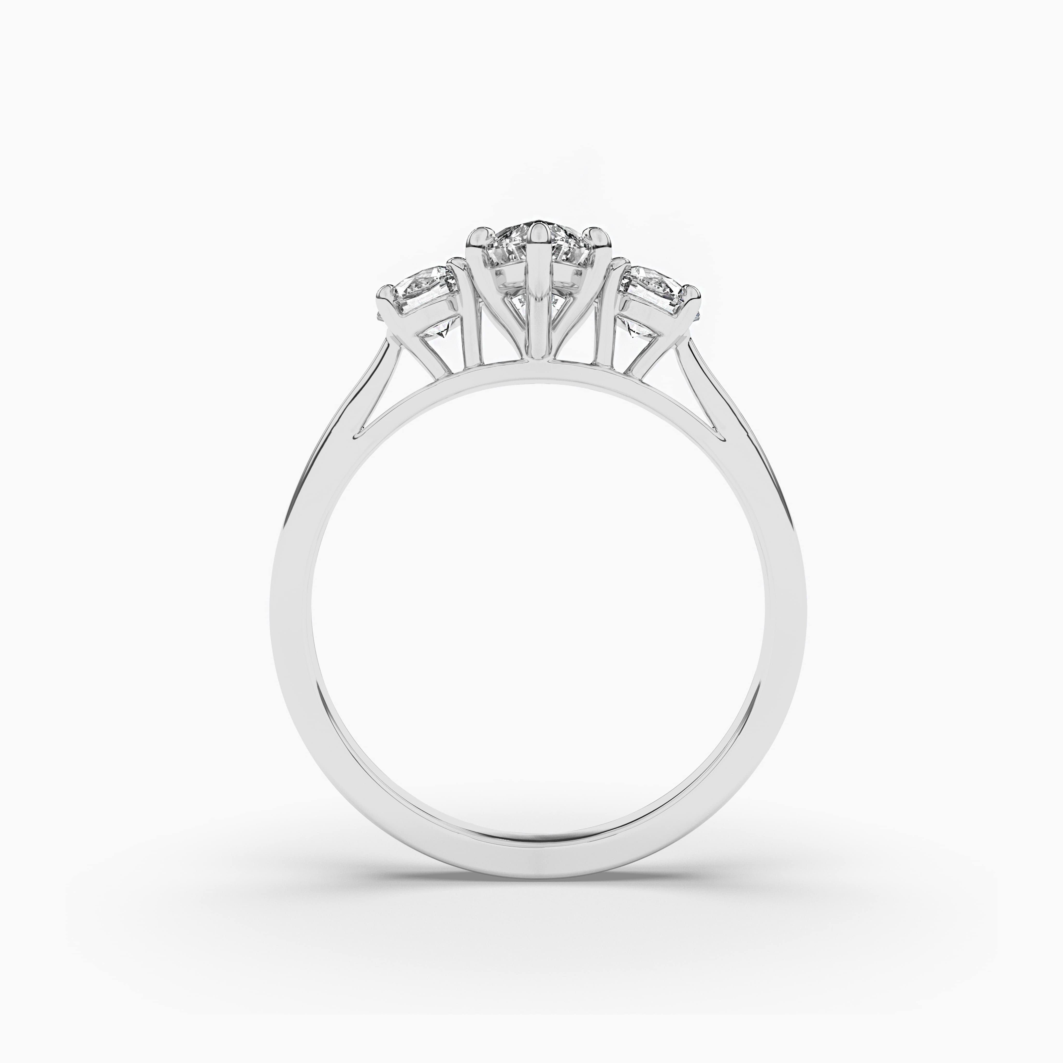 Marquise Moissanite Engagement Ring Set Unique