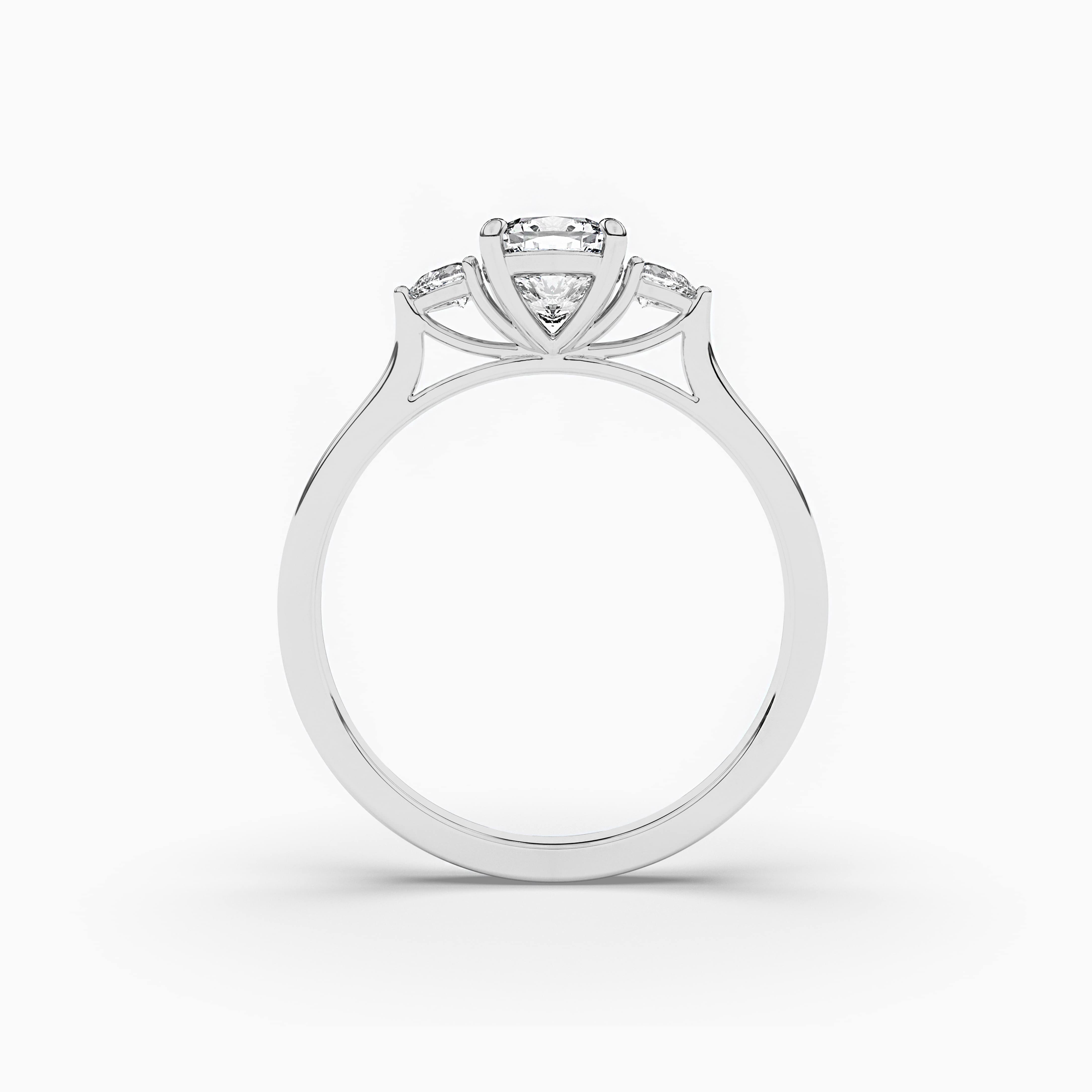 WHITE GOLD DIAMOND HALO CUSHION SHAPE RING