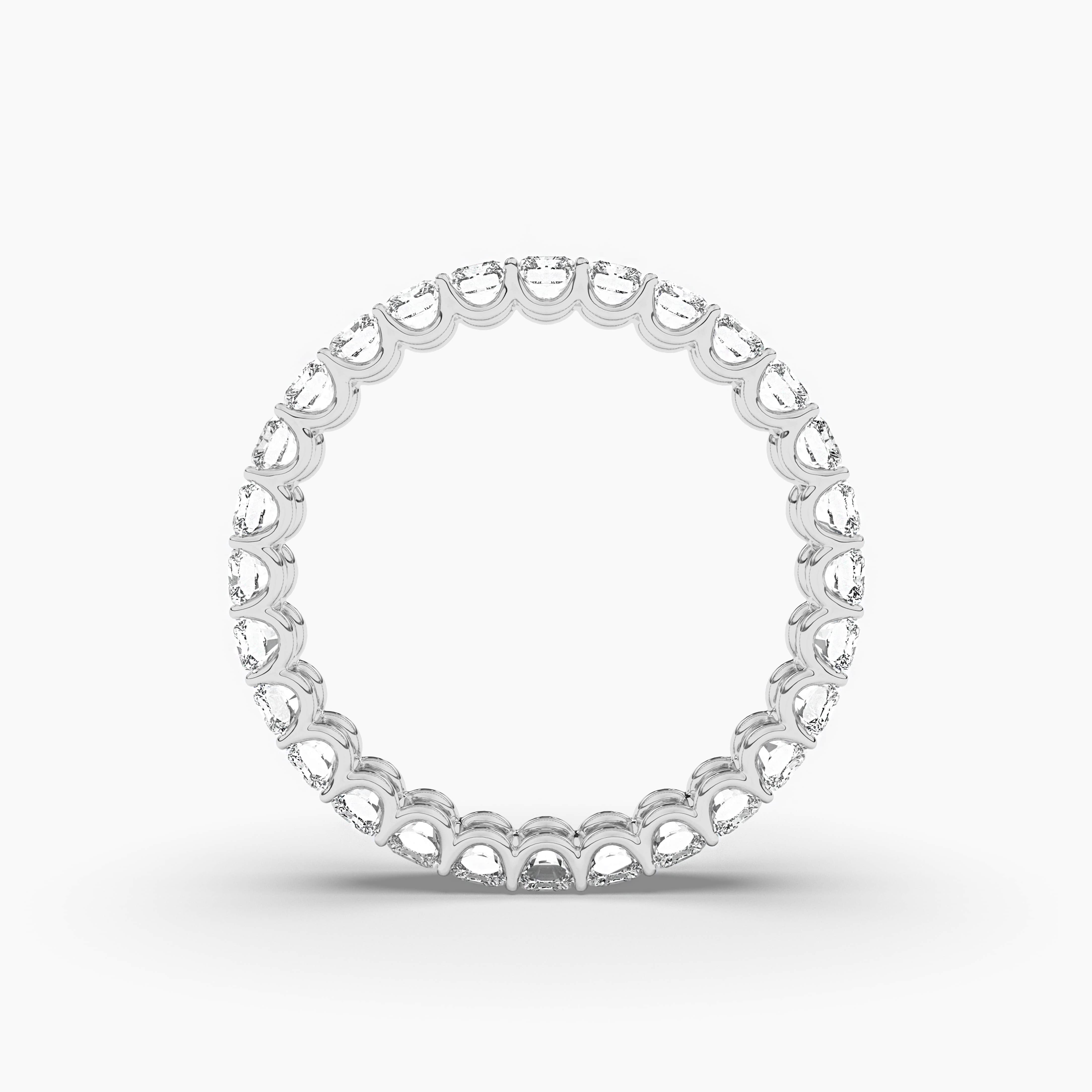 Radiant Diamond Band, Radiant Wedding Band White Gold