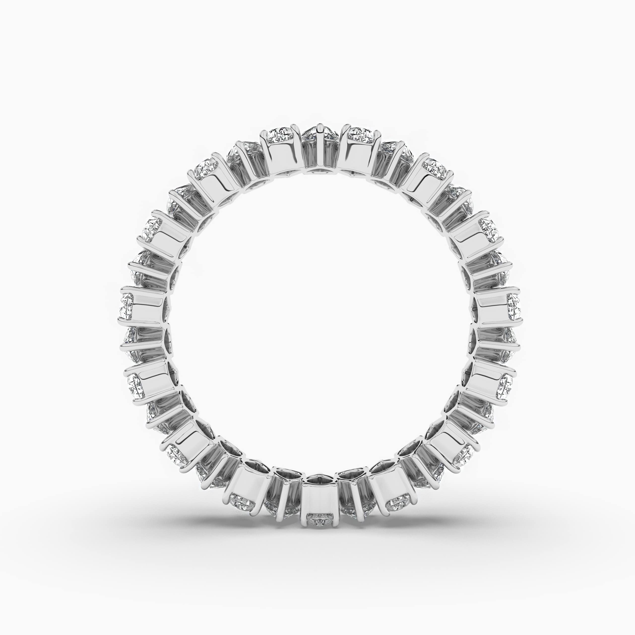 Diamond Eternity Wedding Stackable Ring White Gold