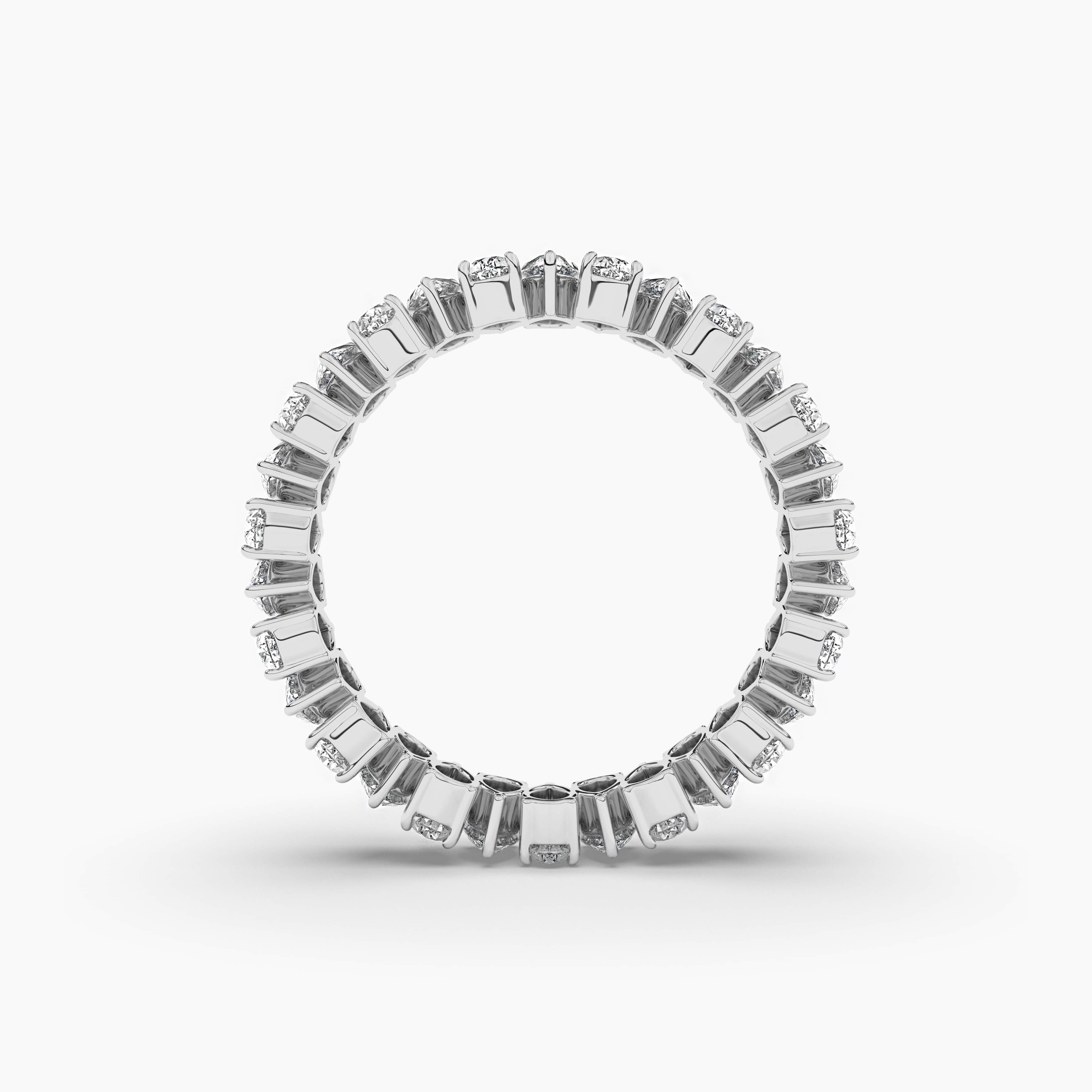 Diamond Eternity Wedding Stackable Ring White Gold