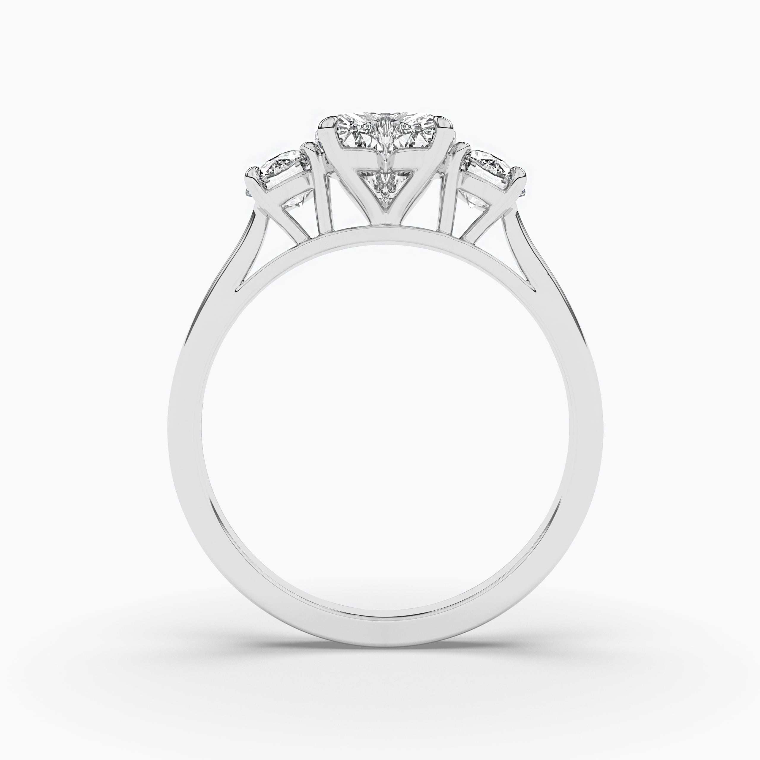 White Gold Engagement Ring For Woman