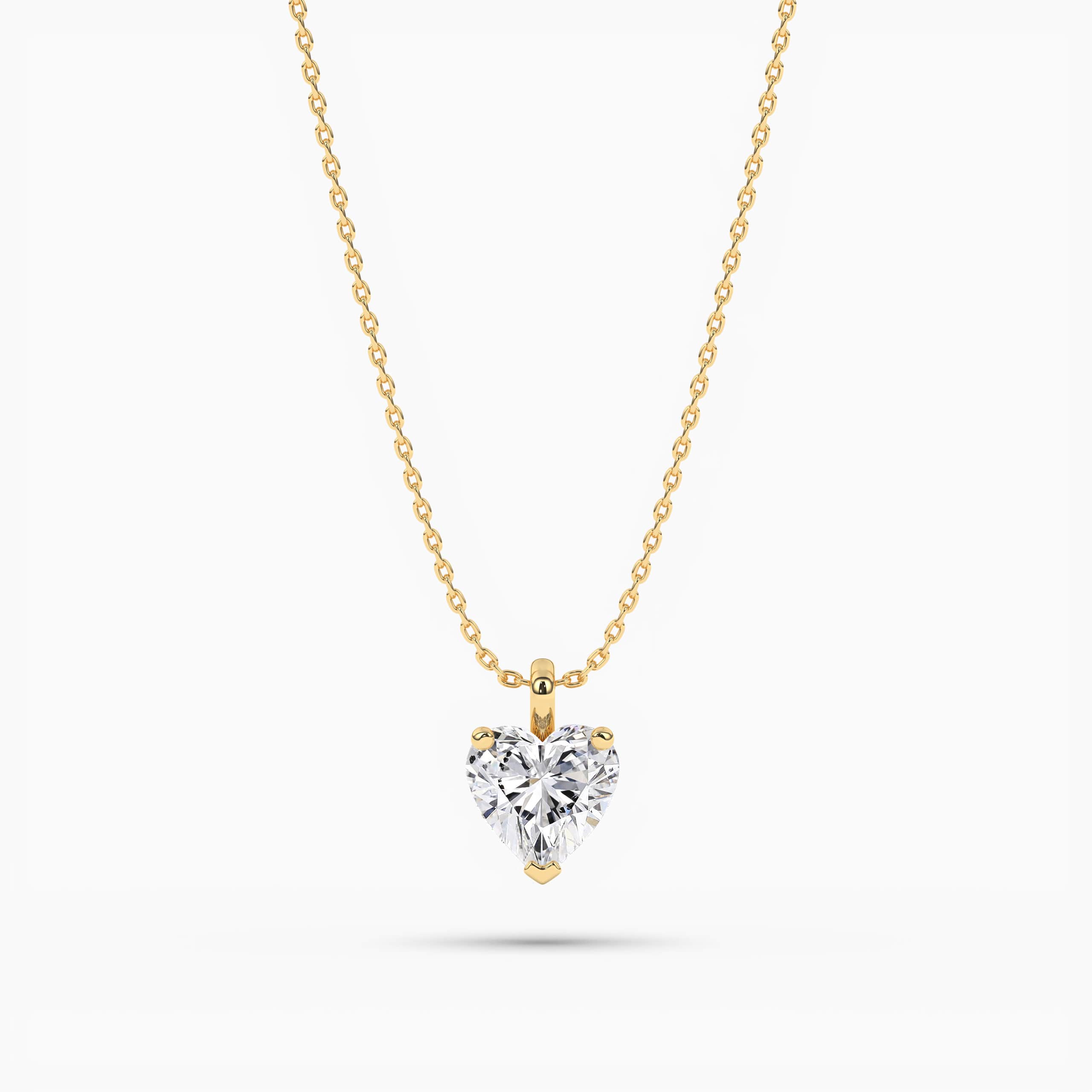 DIAMOND HEART SOLITAIRE NECKLACE