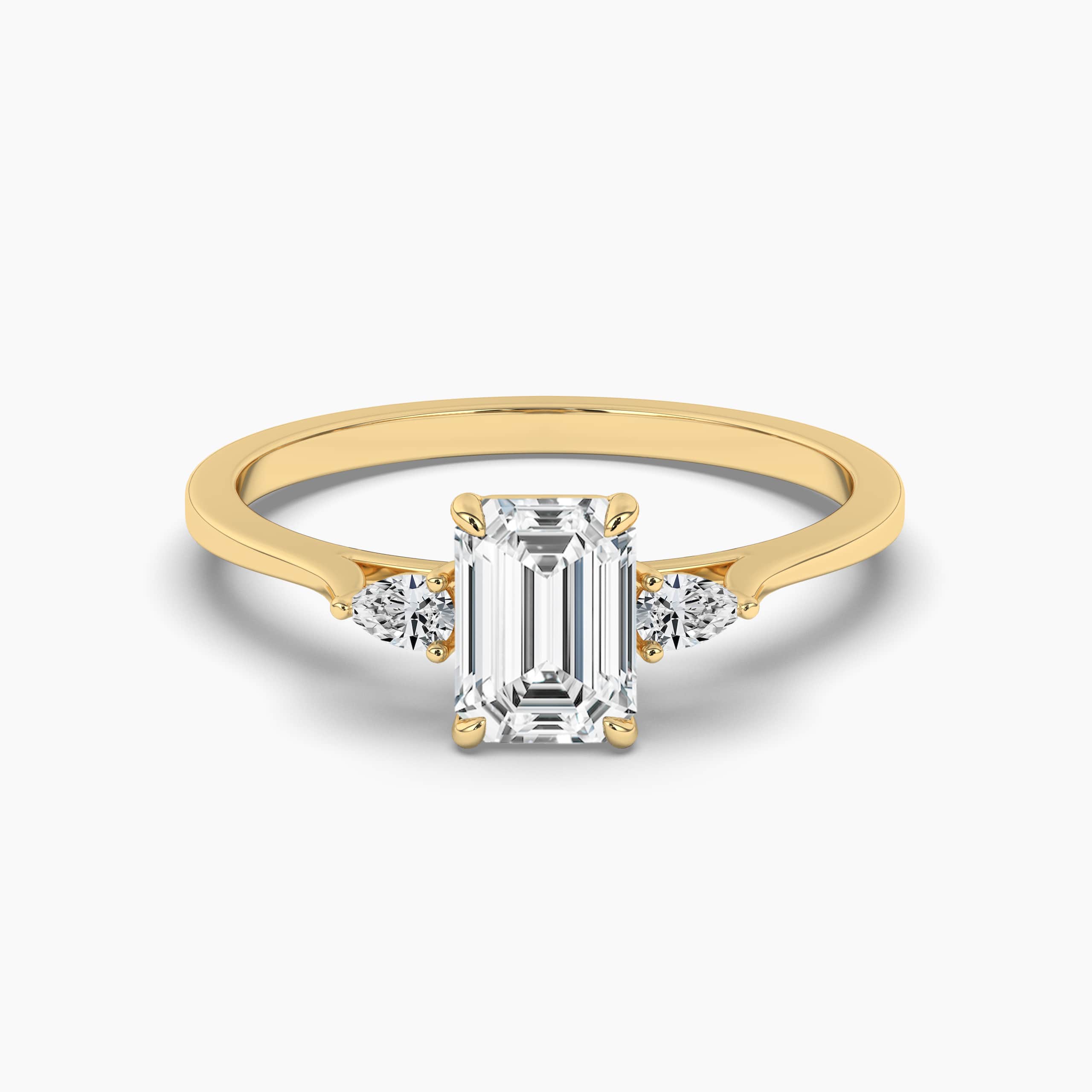 The Three Stone Emerald Engagement Ring