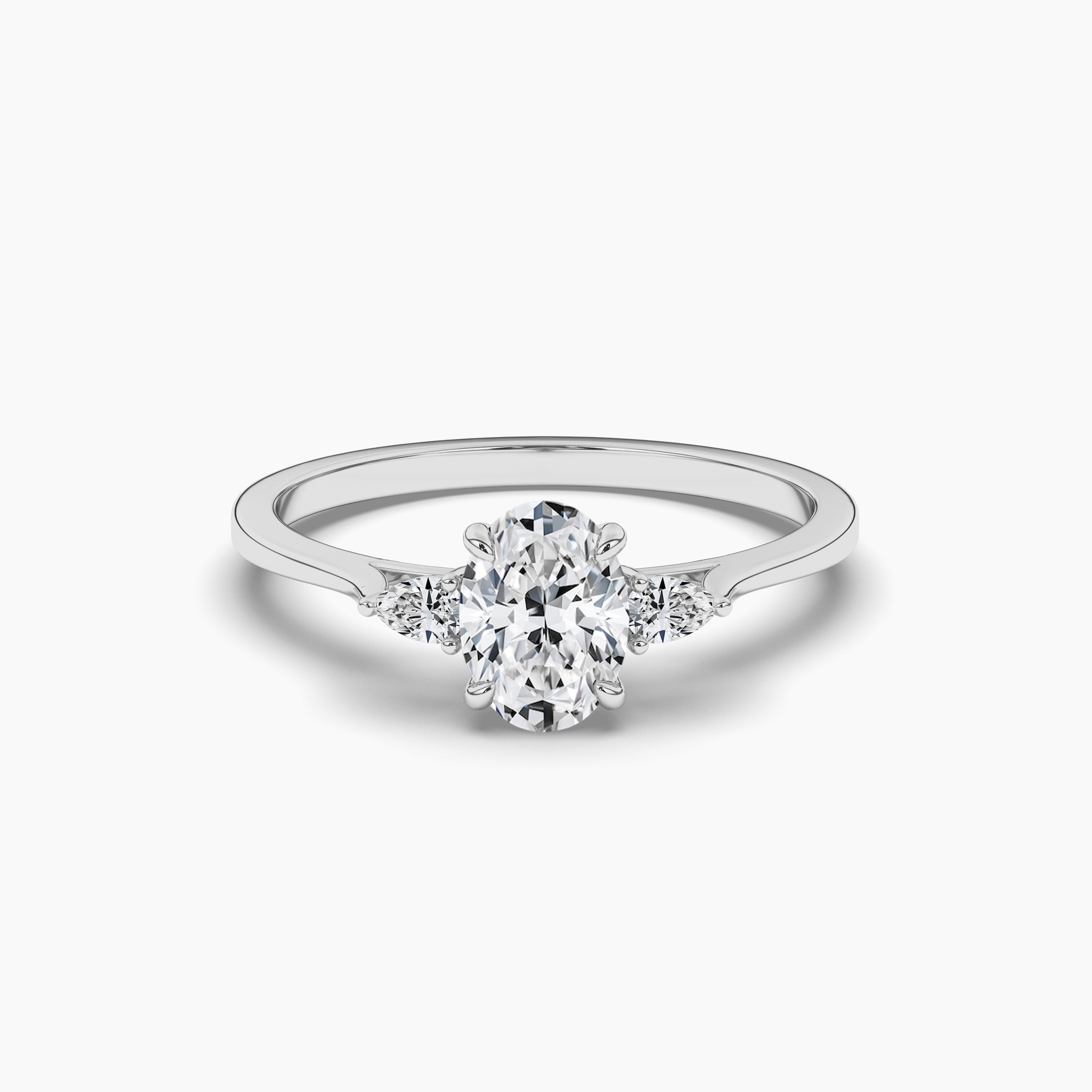 Oval Cut Three Stone Engagement Ring