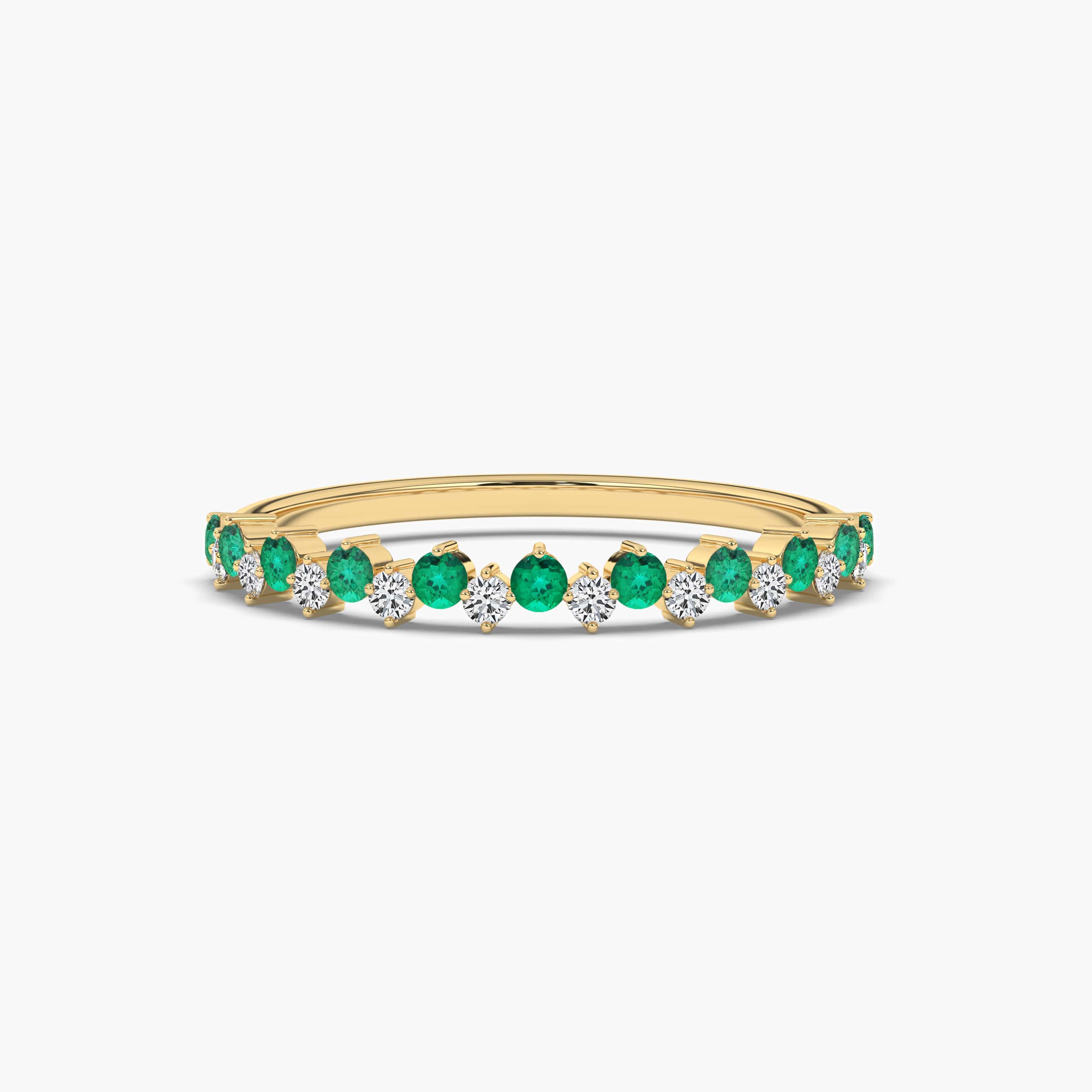 yellow gold stackable ring 