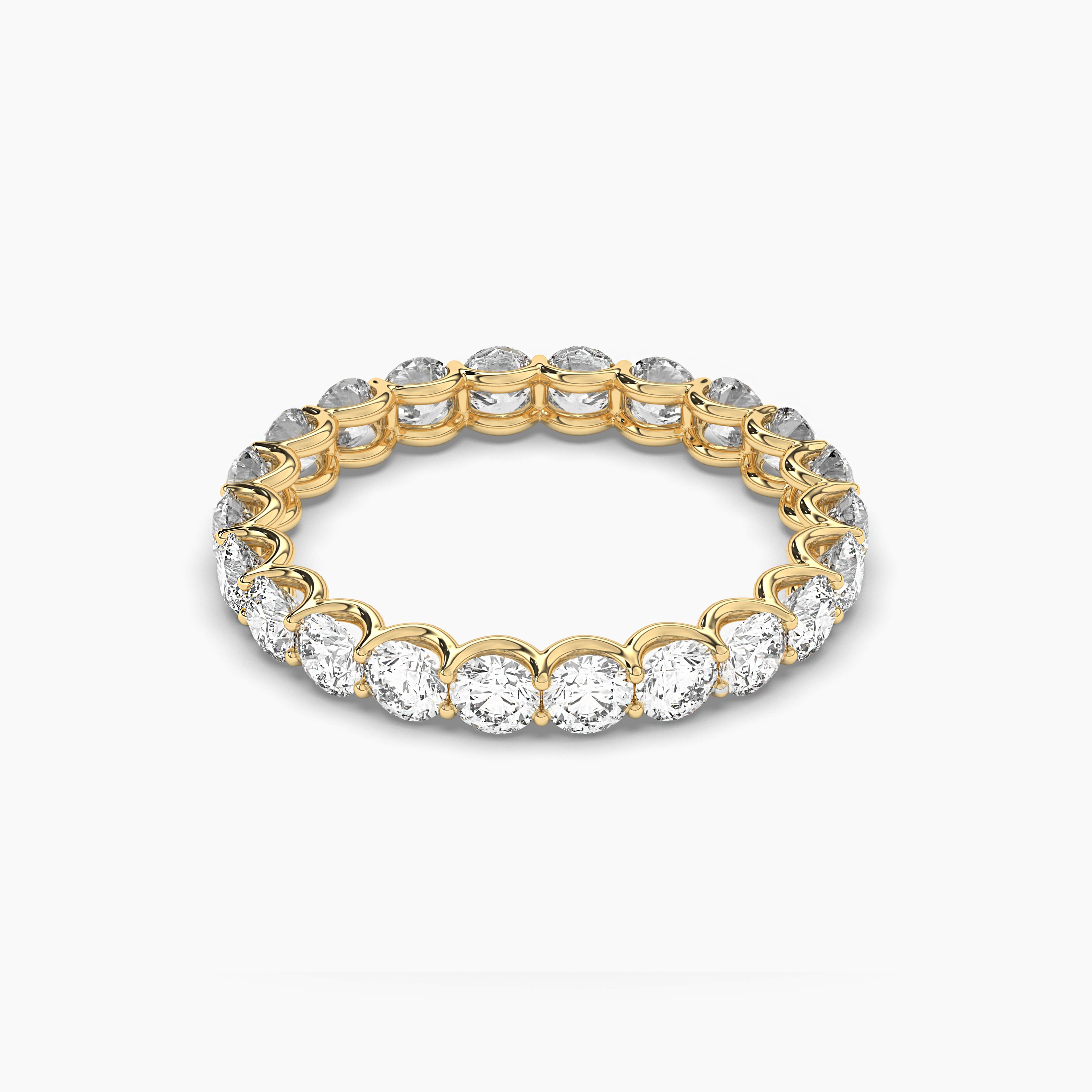 Radiant Horizon Round cut Diamond Eternity Band