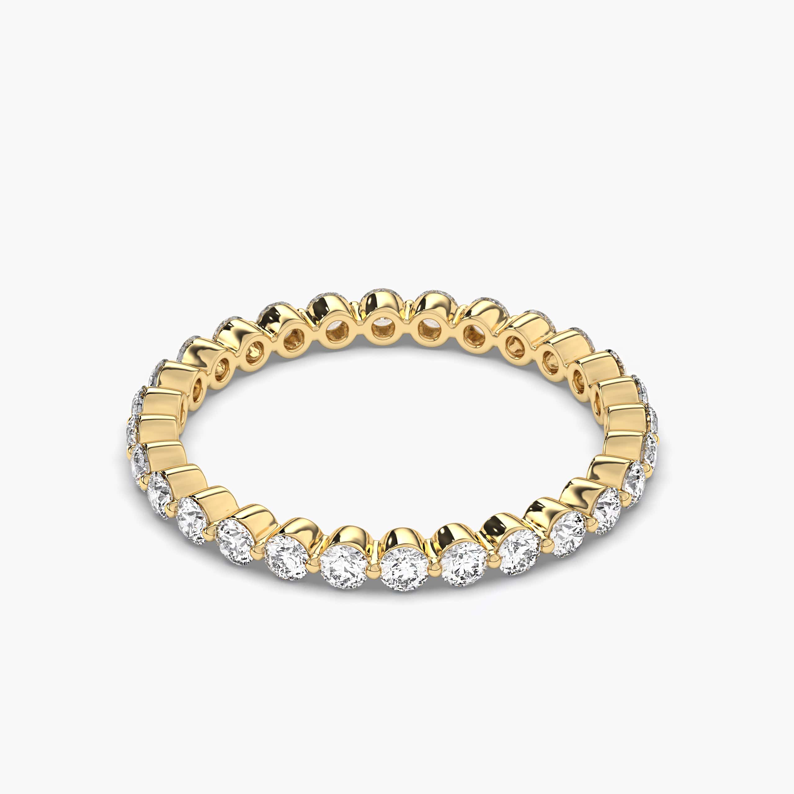 Yellow Gold Plated Adjustable Bracelet with Cubic Stone