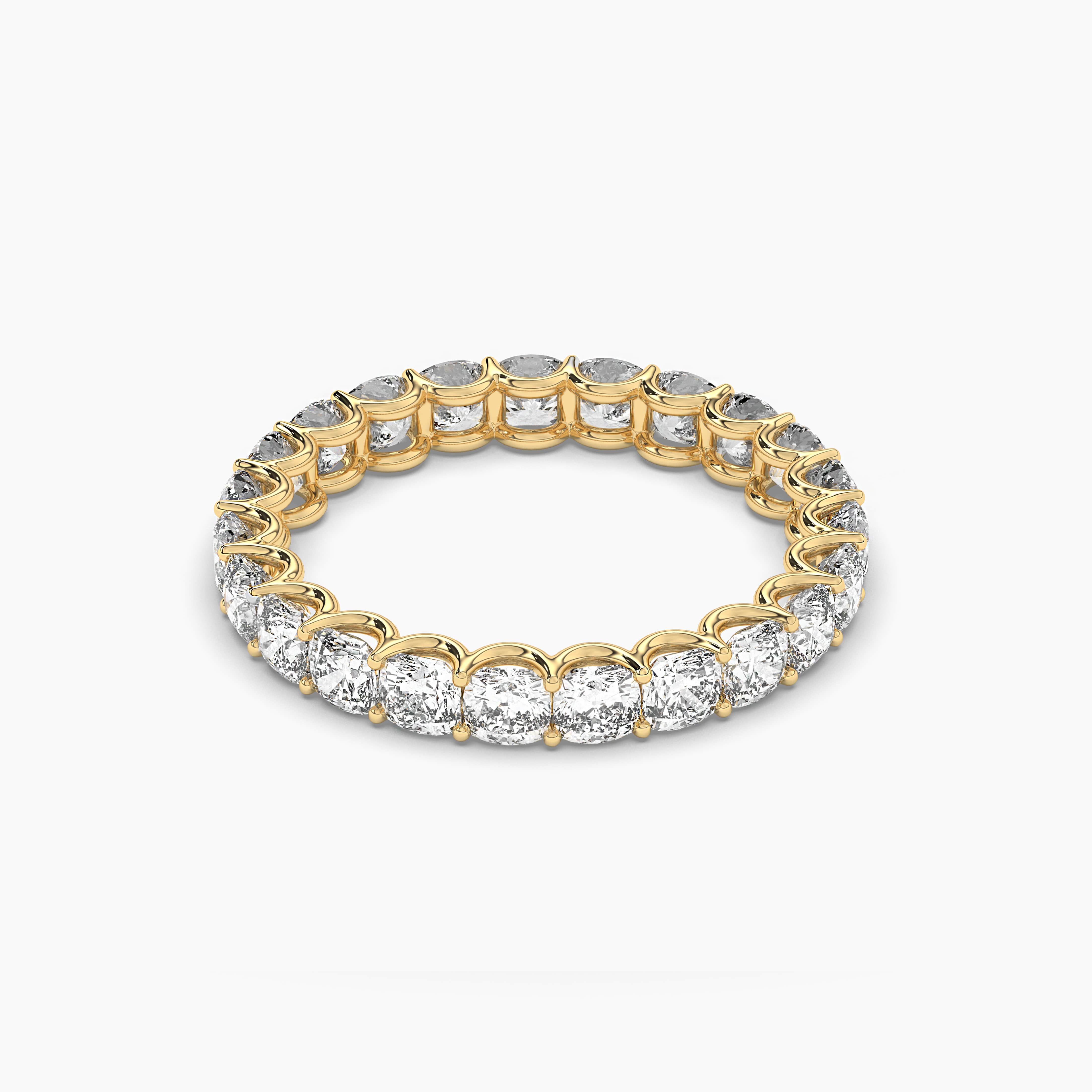 Cushion Cut Eternity Band