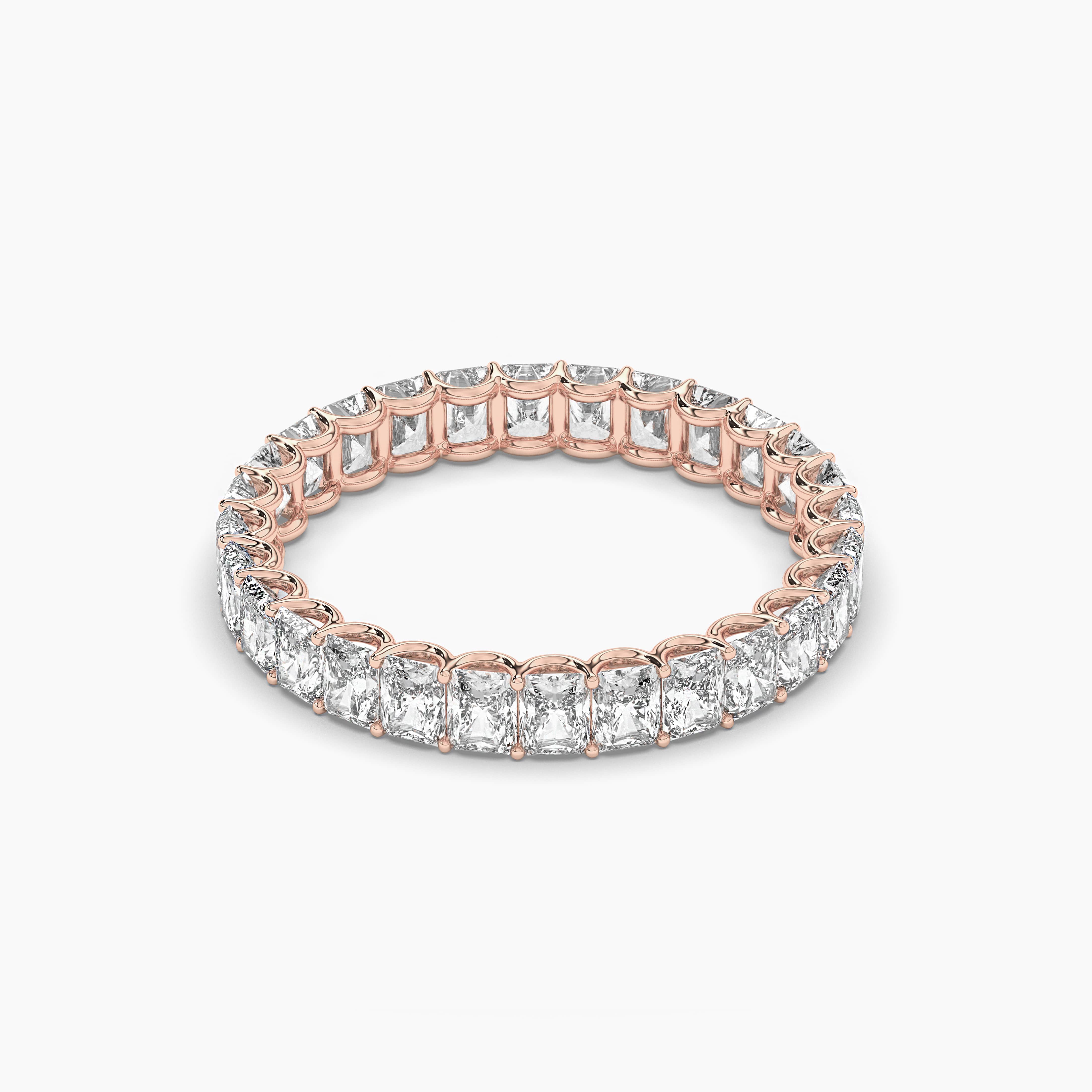 Radiant Cut Diamond Eternity Band