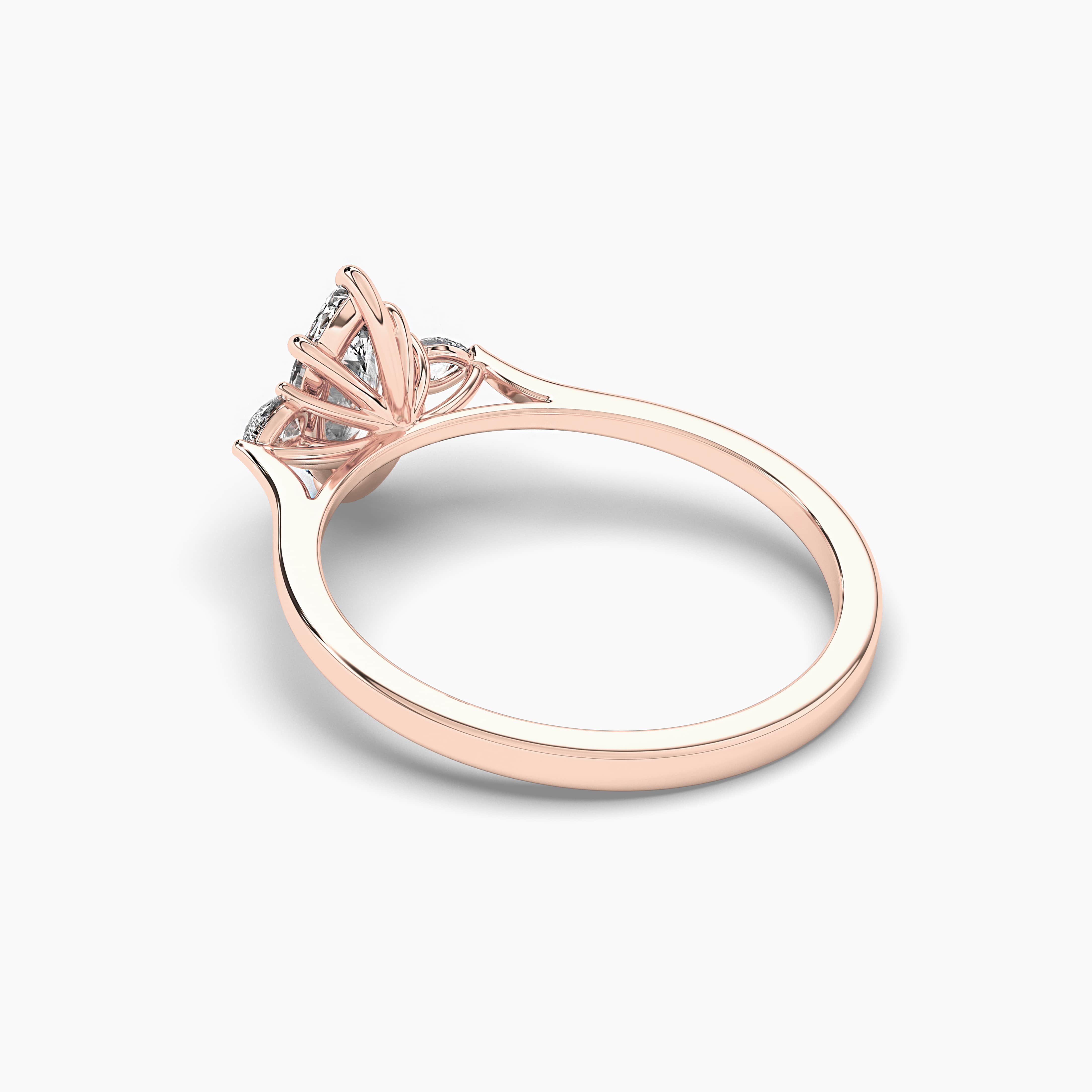 ROSE GOLD MARQUISE CUT DIAMOND ENGAGEMENT RING