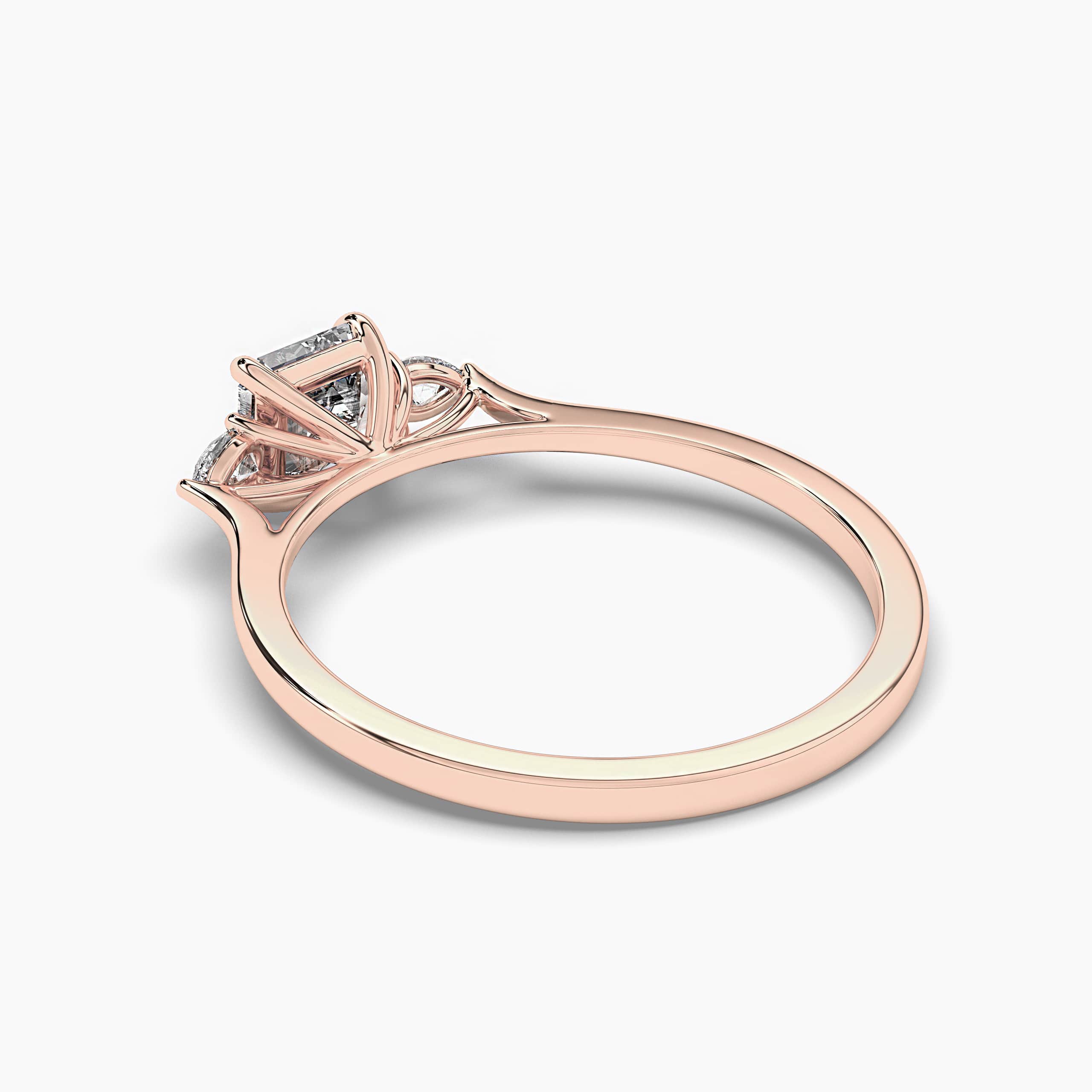 Asscher Diamond Wedding Ring Lab Grown Diamond Ring 