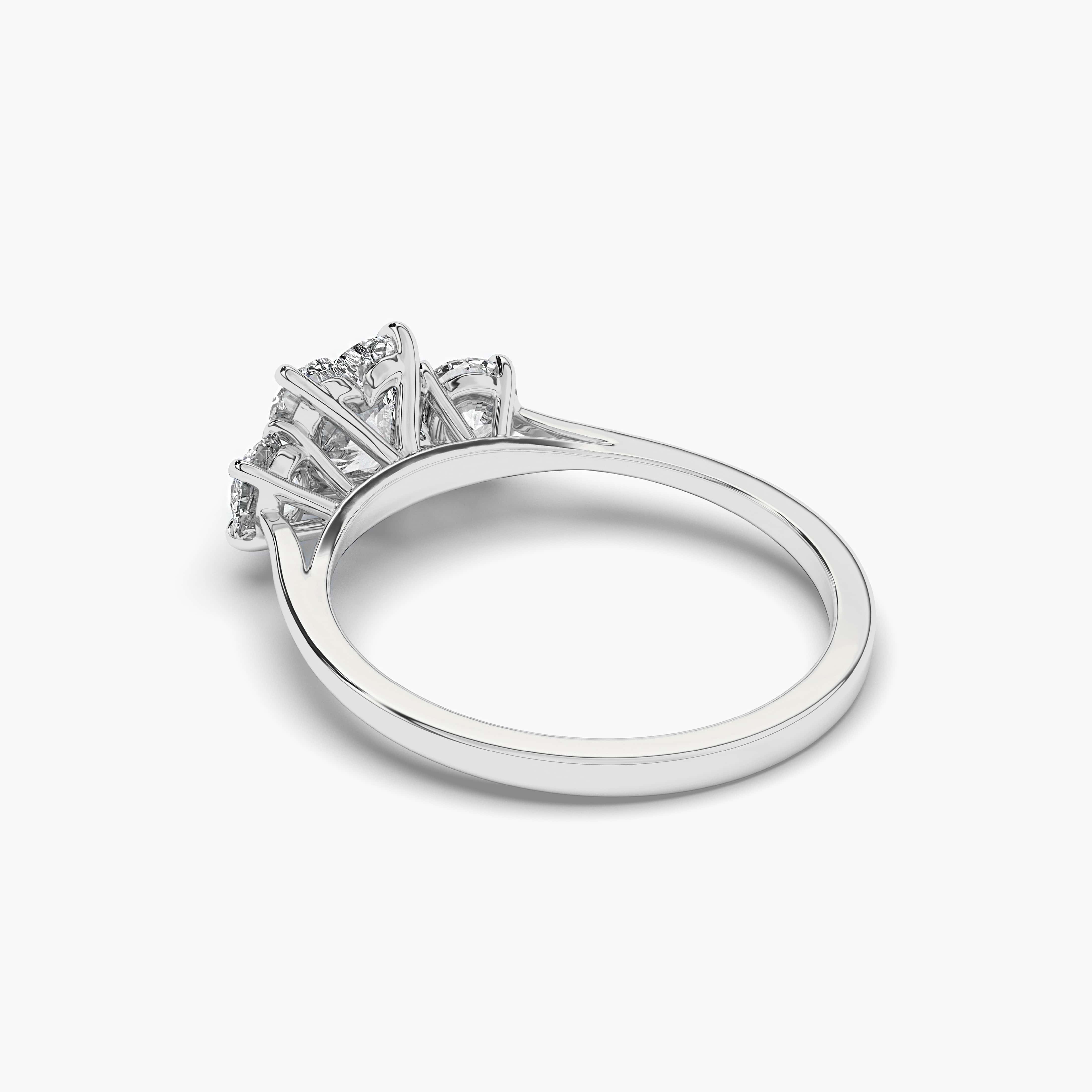 Heart Shaped Diamond Solitaire Ring White Gold