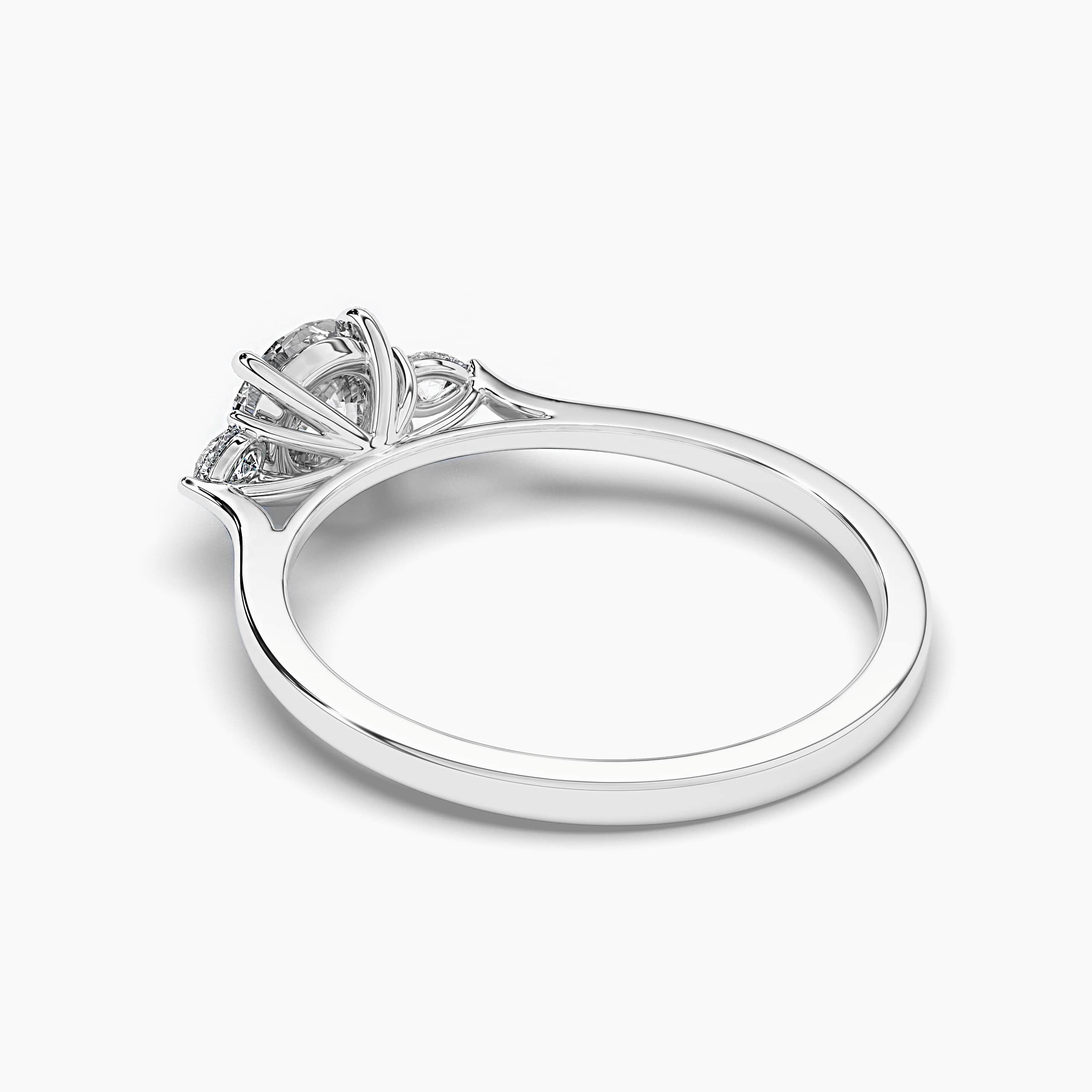 White Gold Women Proposal Engagement Ring 