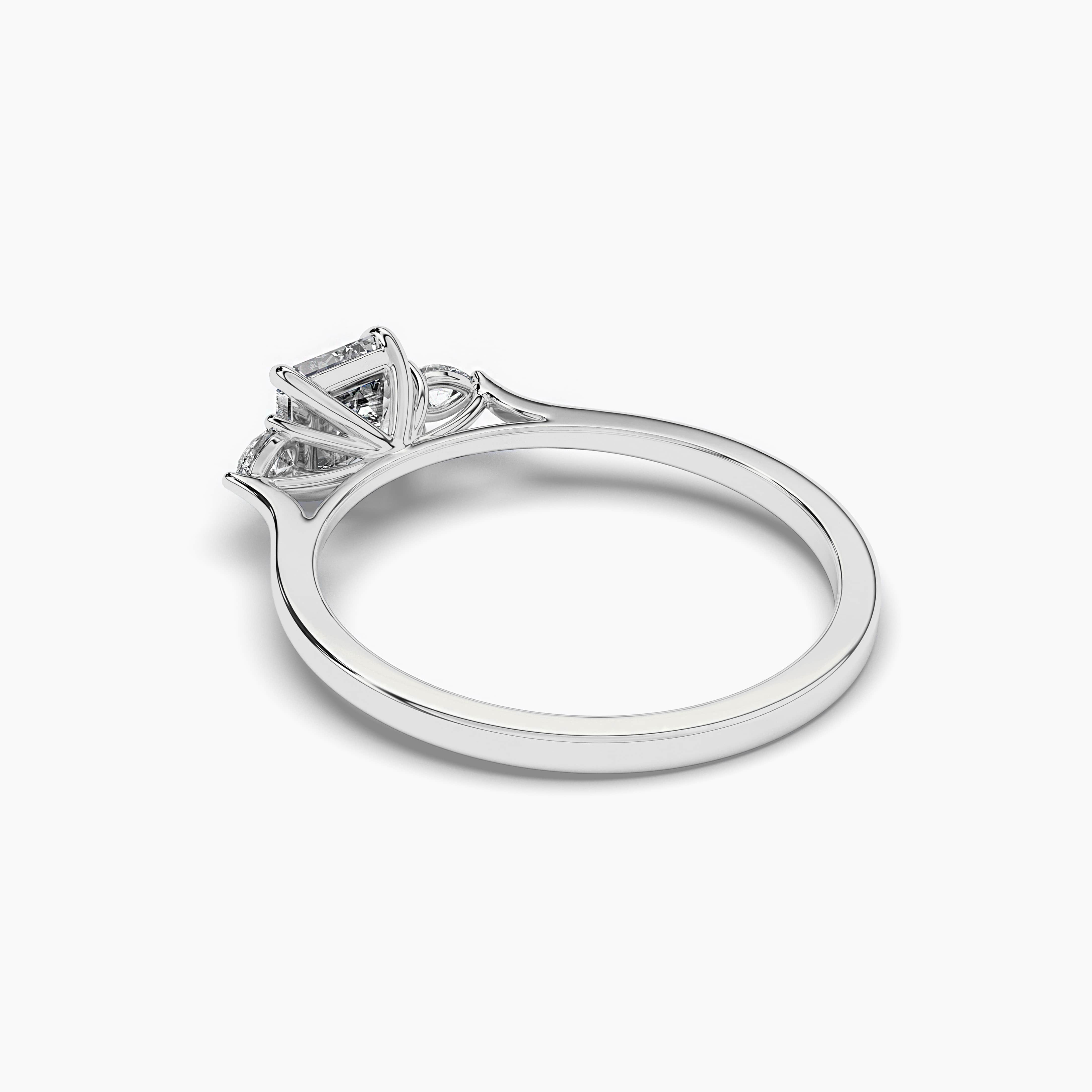Party Asscher White Ring