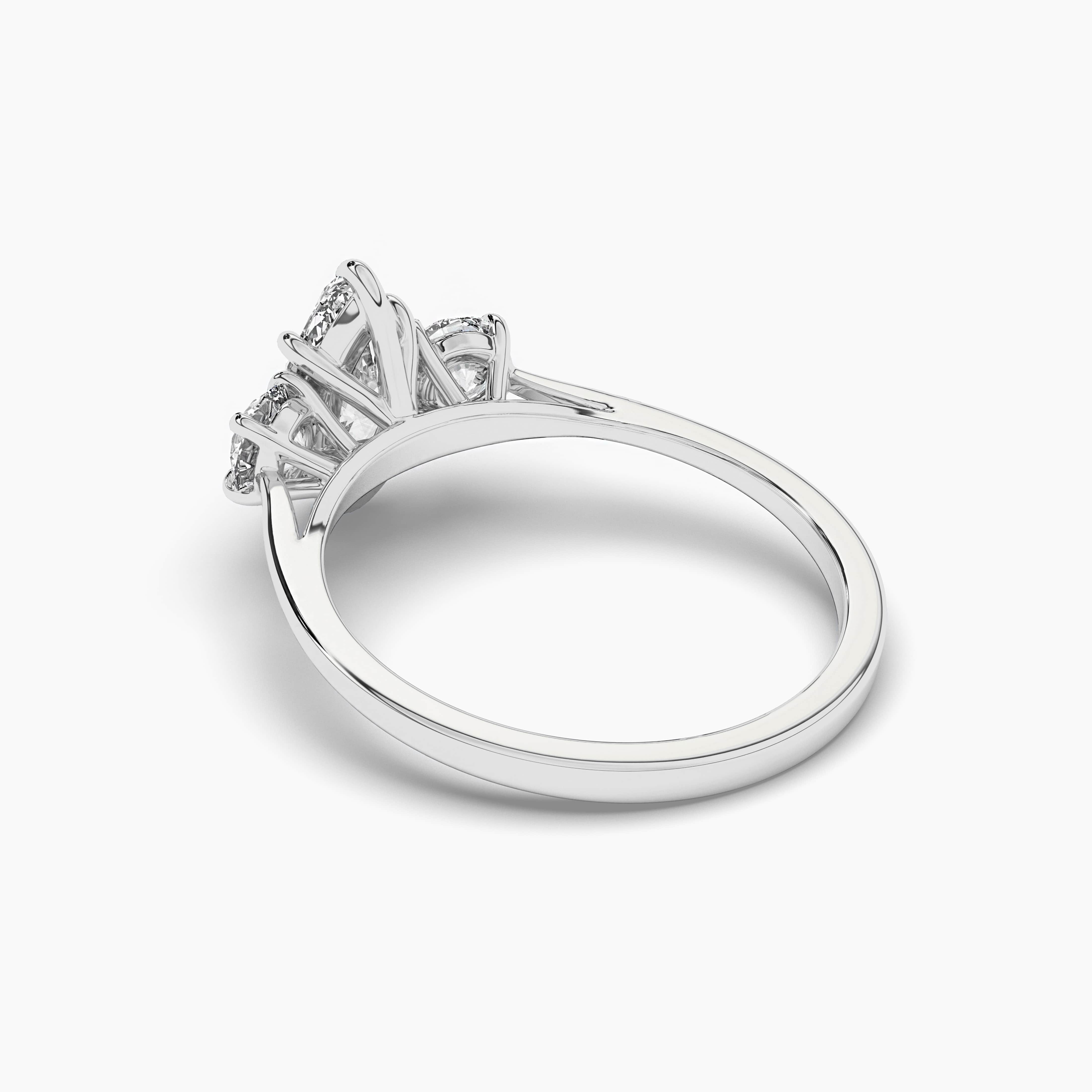 White Gold Diamond Marquise Engagement Ring