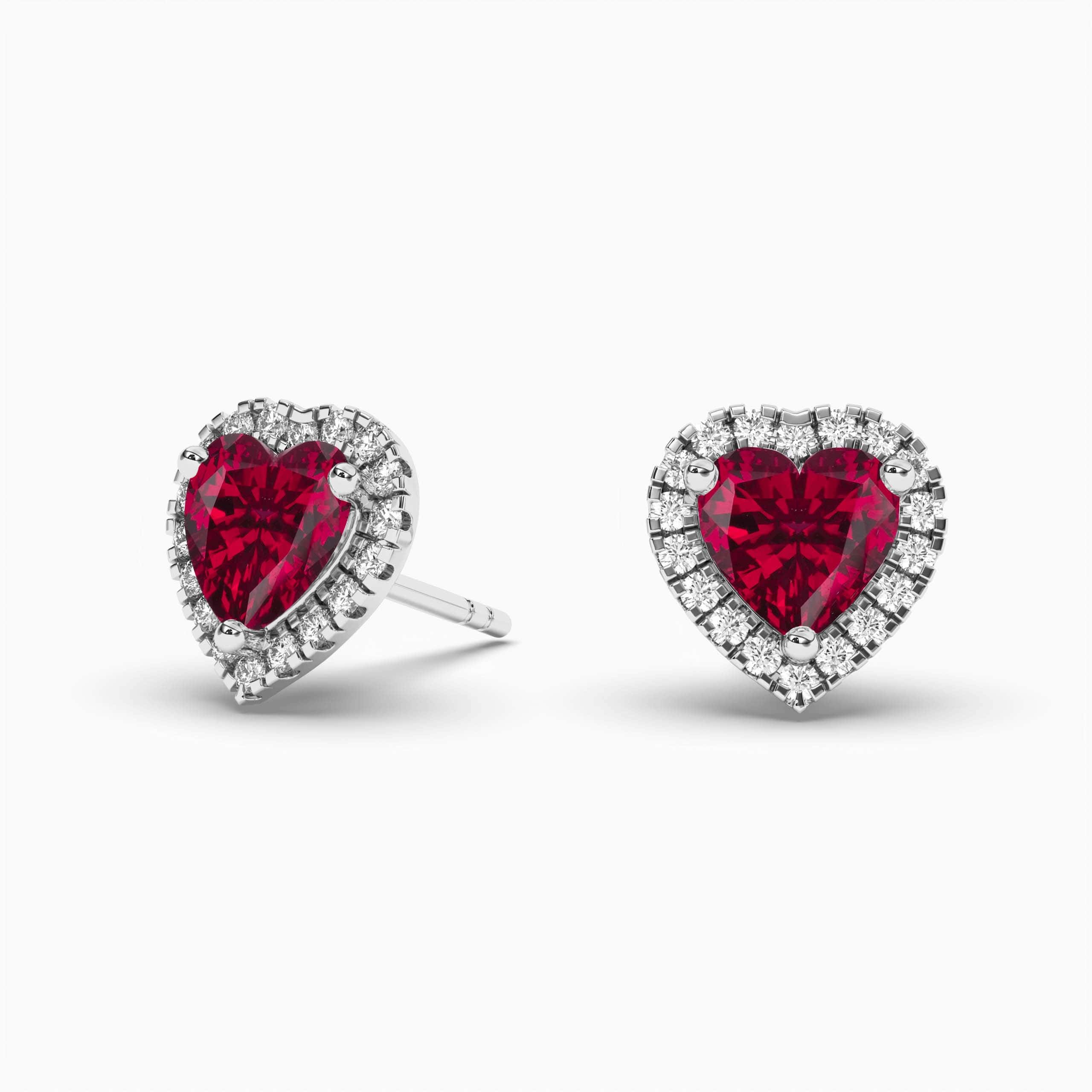 Women's 2024 Eternal Life Red Diamond Stud Earrings