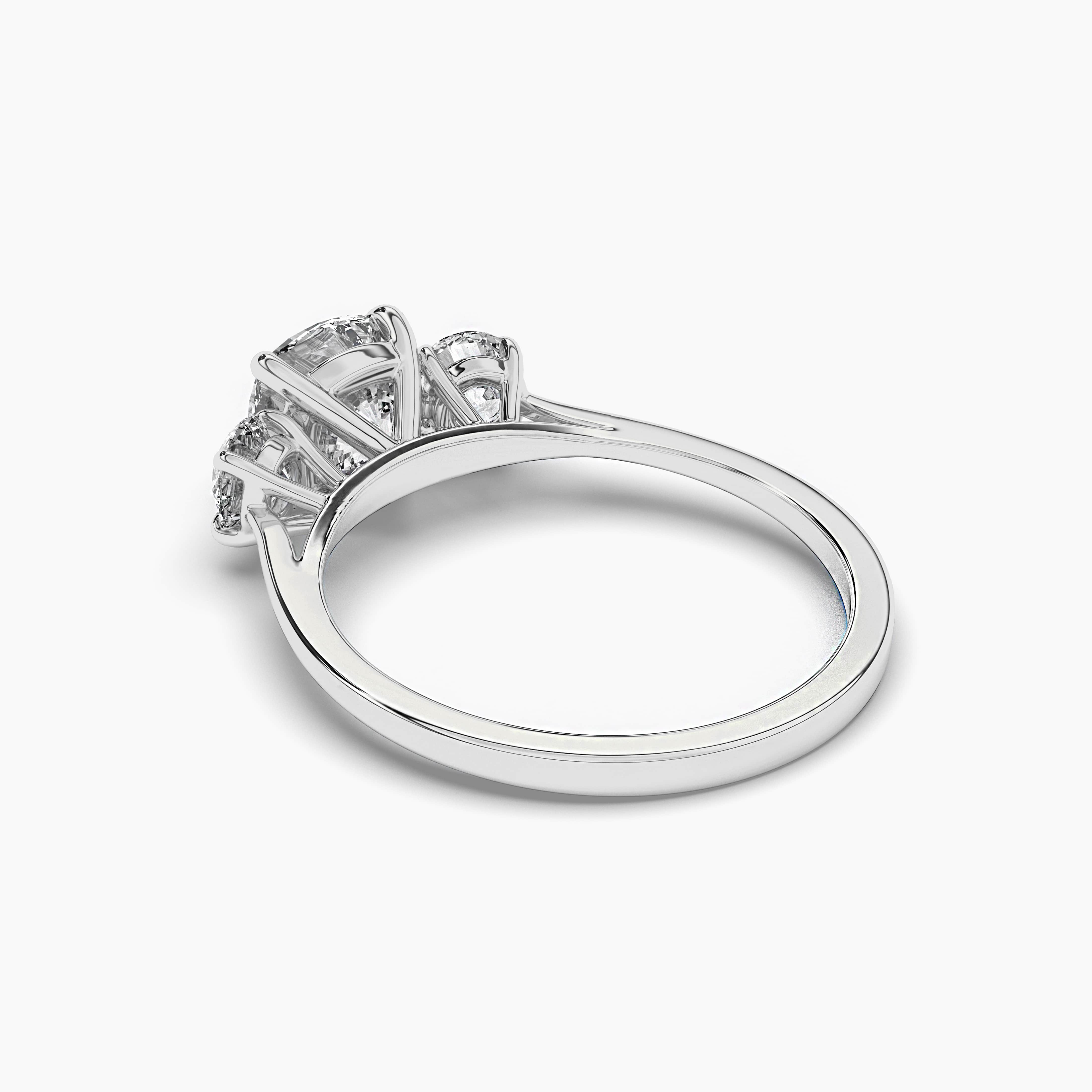 WHITE GOLD ENGAGEMENT AND WADDING RING