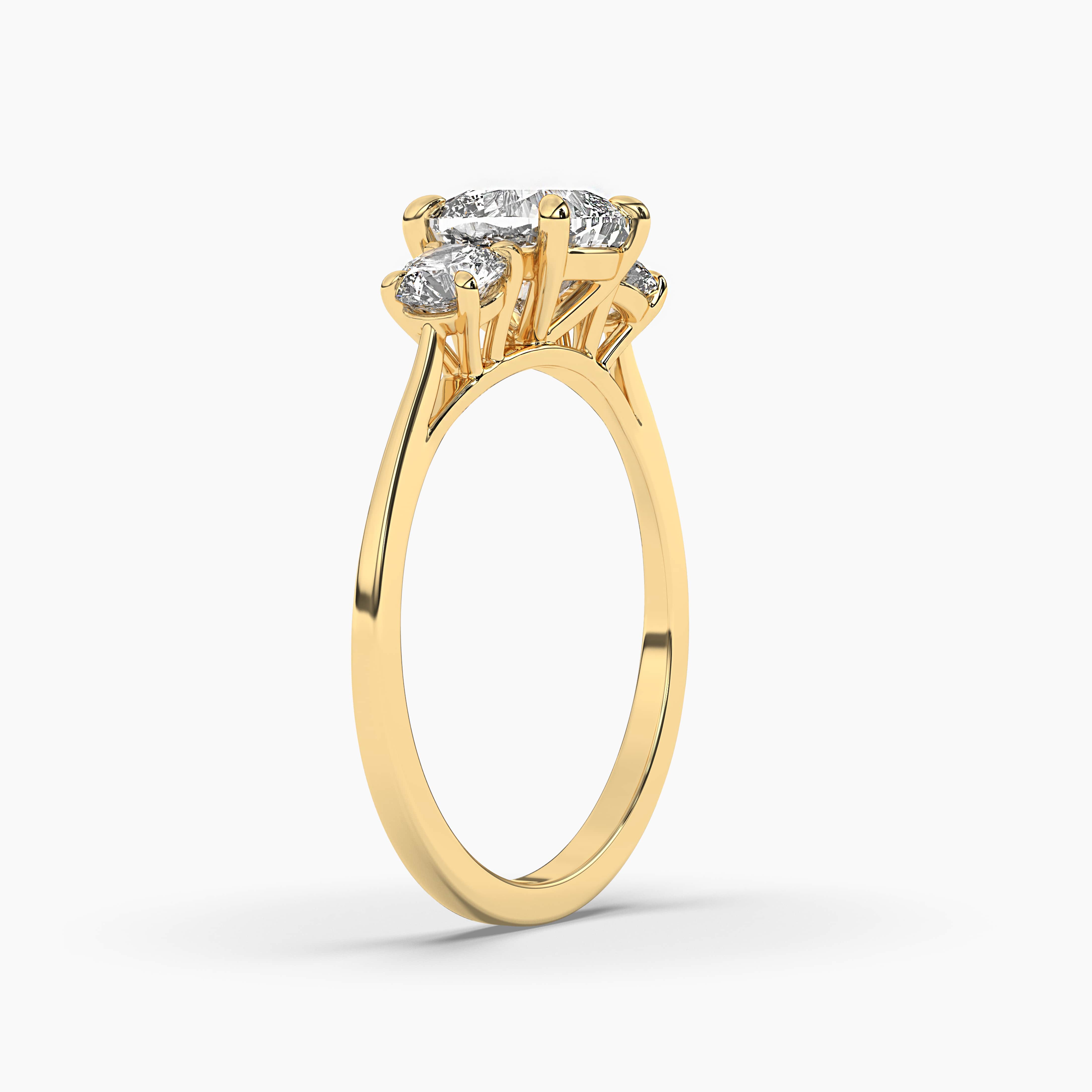 1.4 carat YELLOW GOLD ENGAGEMENT RING