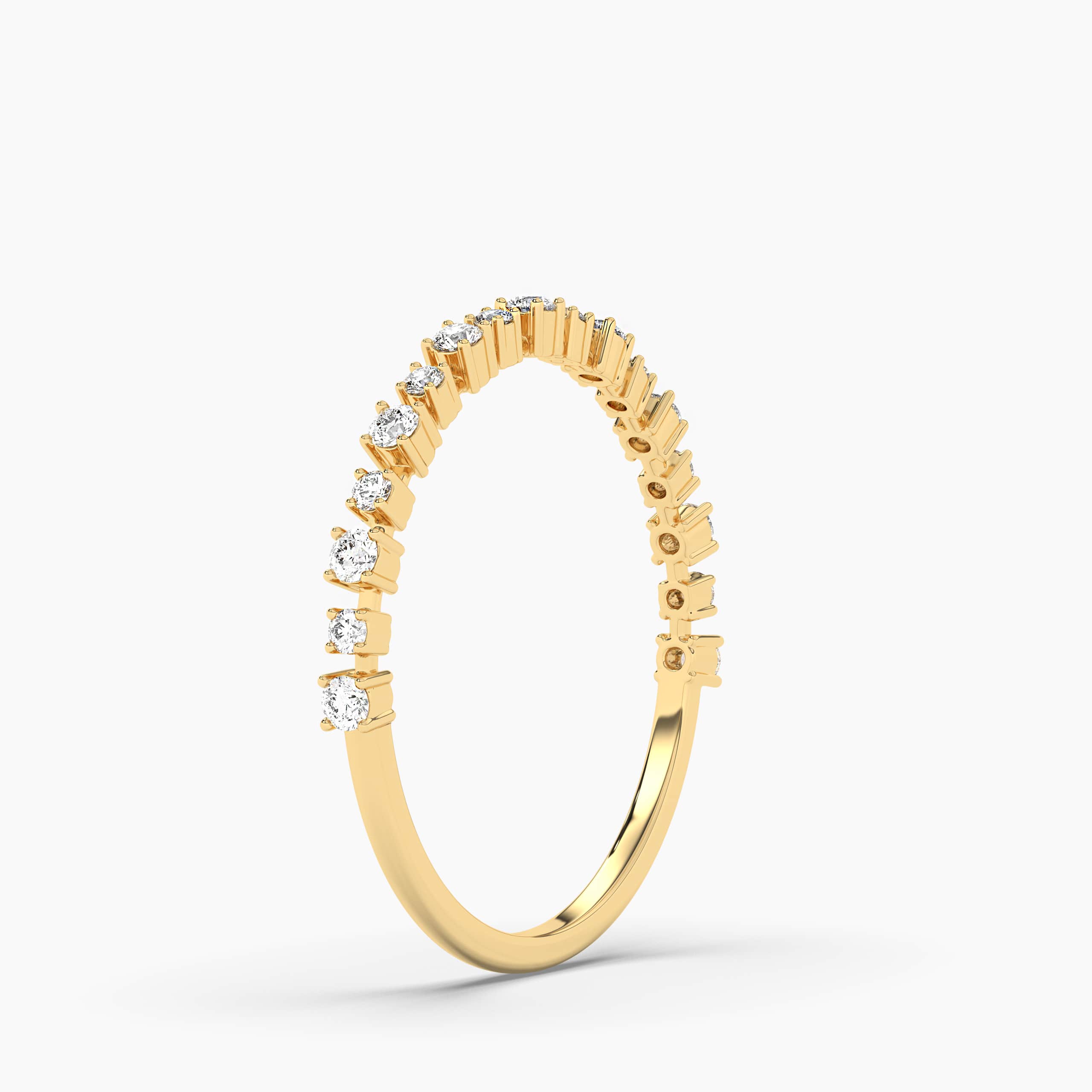 Cushion Semi-Eternity Wedding Band