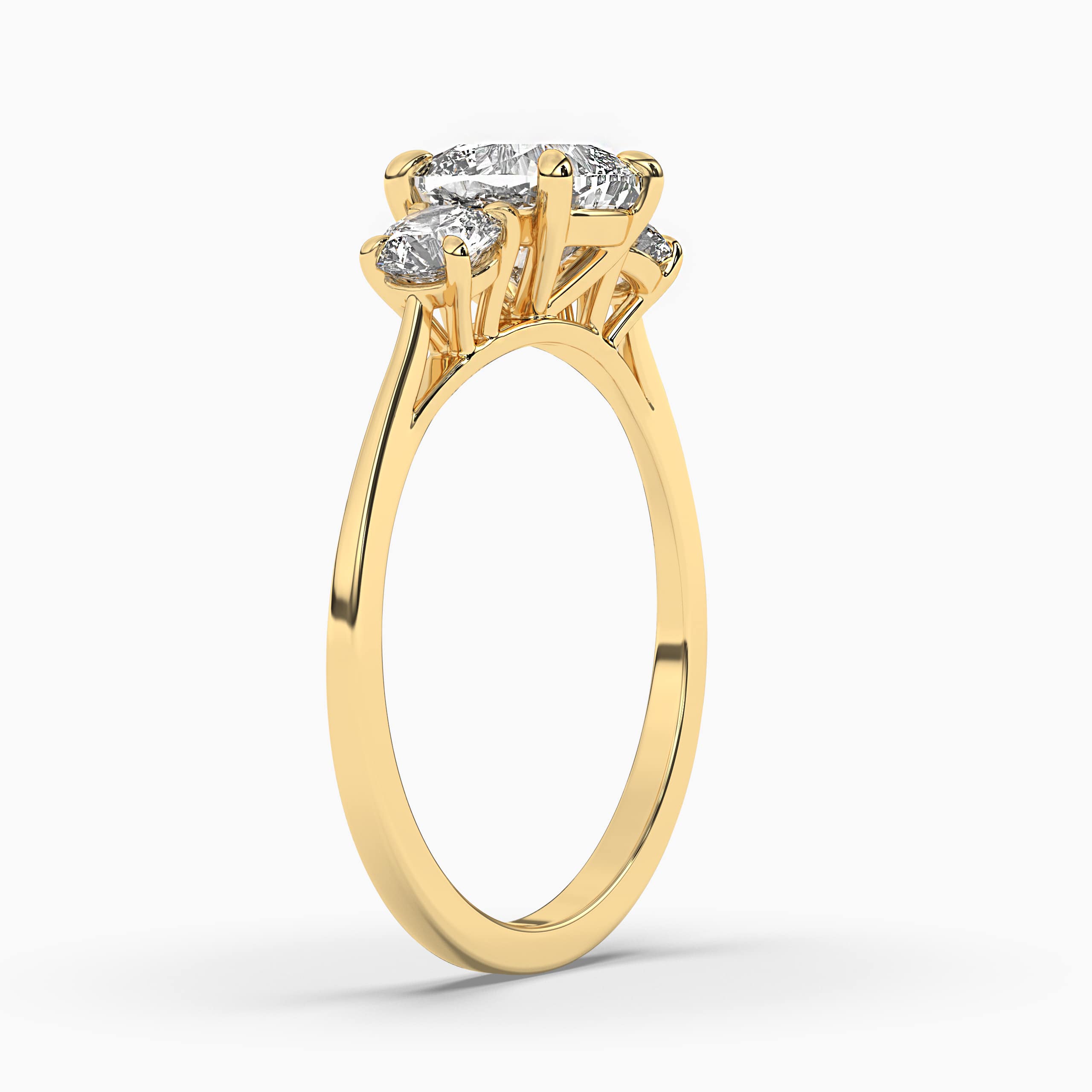 1.4 carat YELLOW GOLD ENGAGEMENT RING