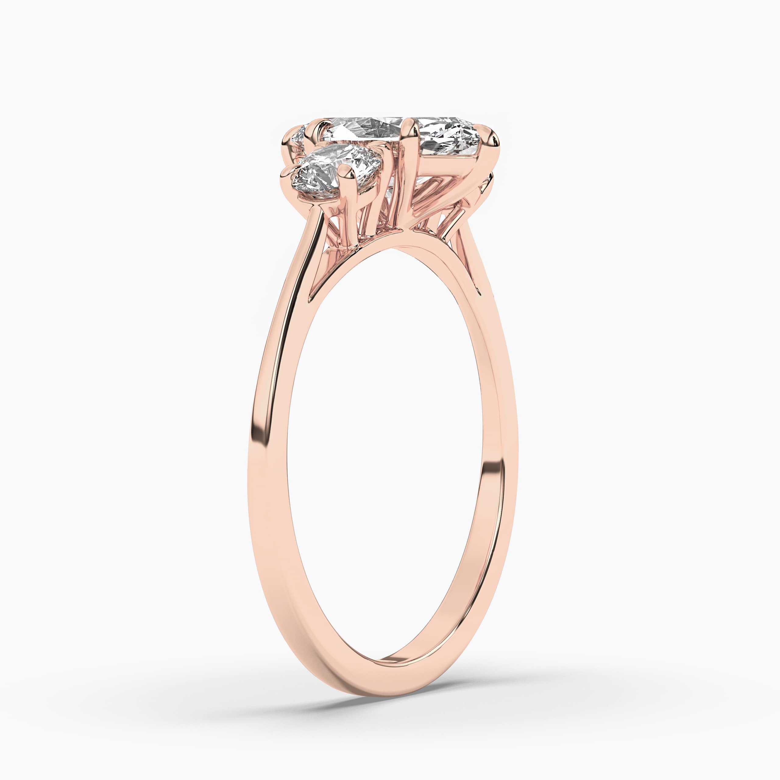 Tiara Halo Marquise Engagement Ring