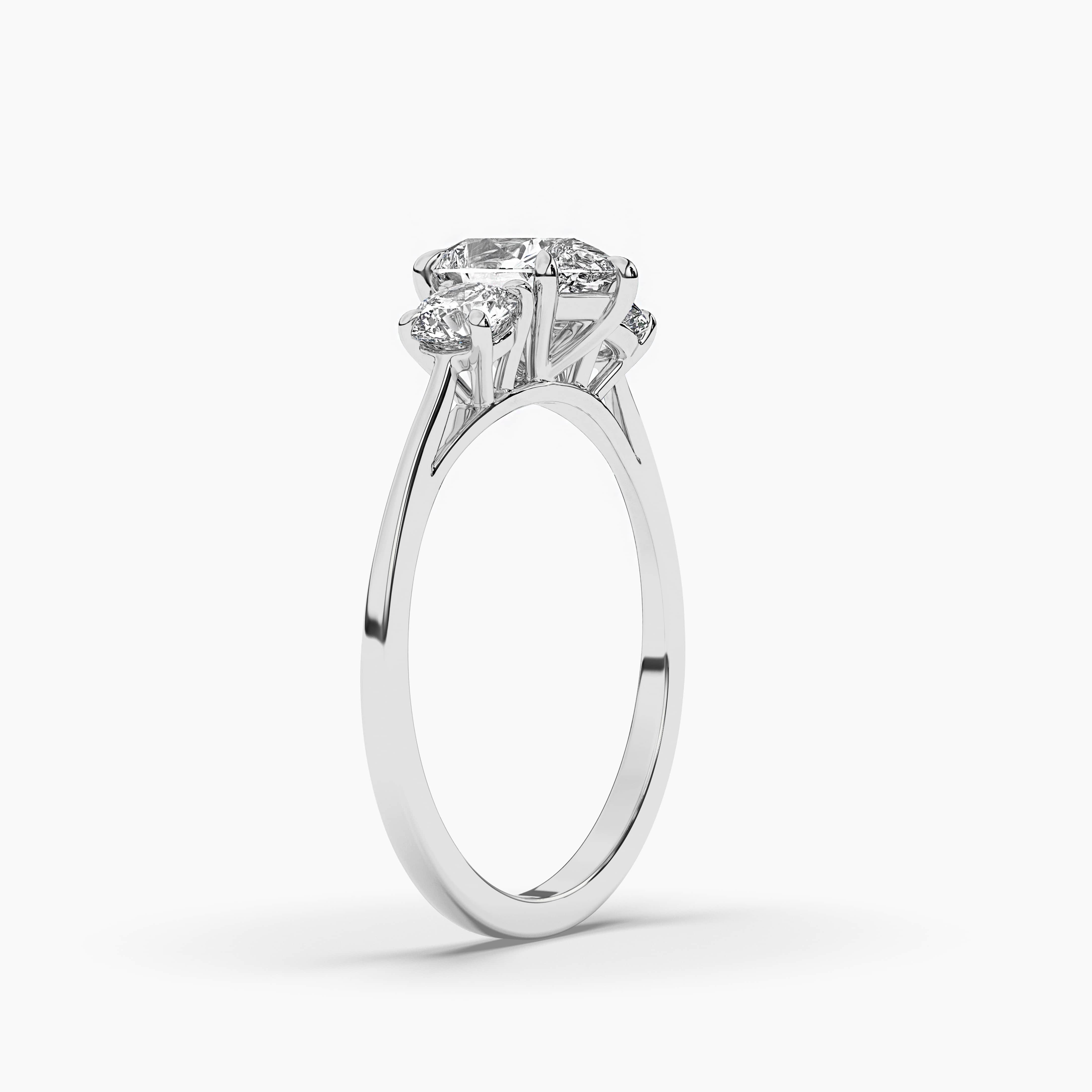 Pear Diamond Engagement Ring White Gold