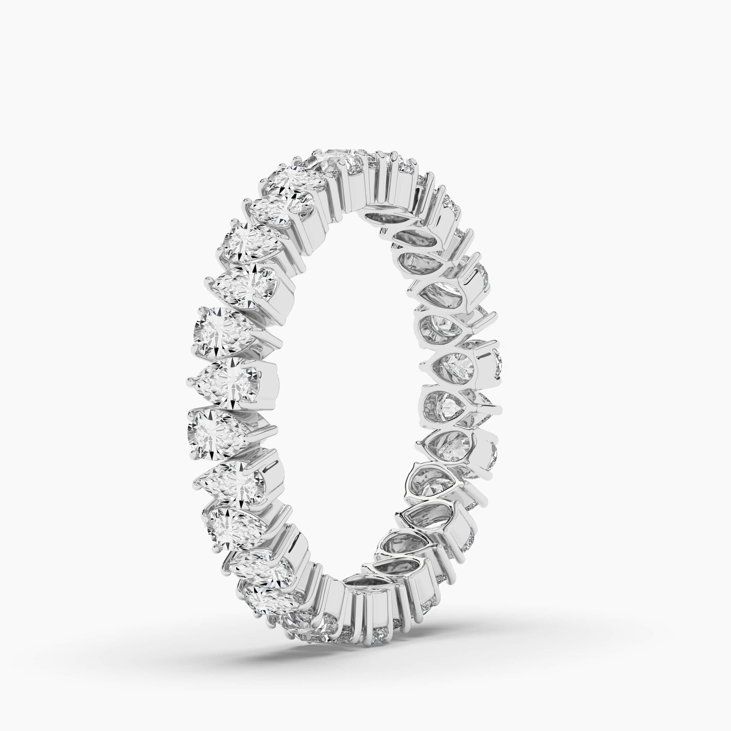 Eternity Diamond Stackable Band For Women White Gold