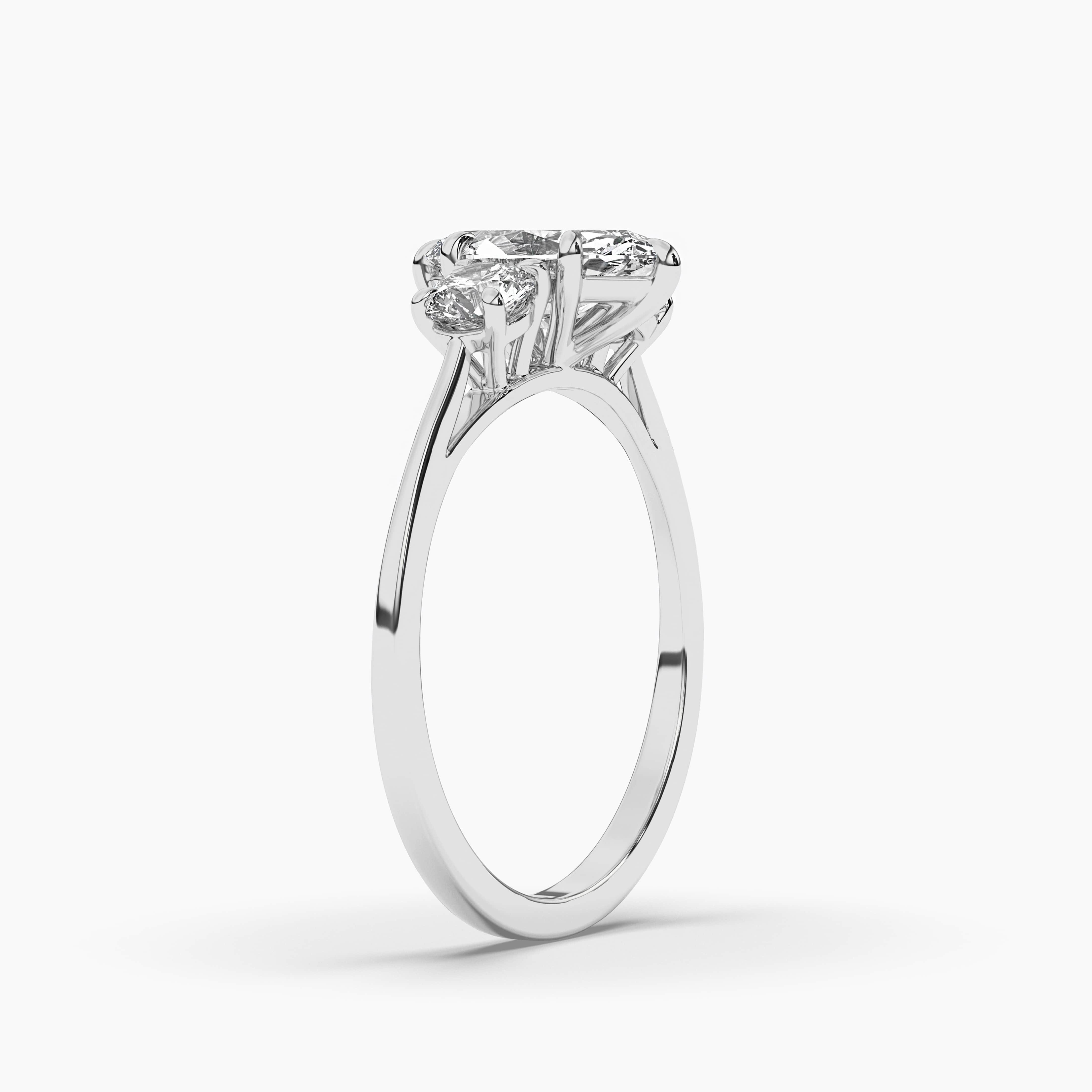 Marquise Cut Diamond White Gold Ring